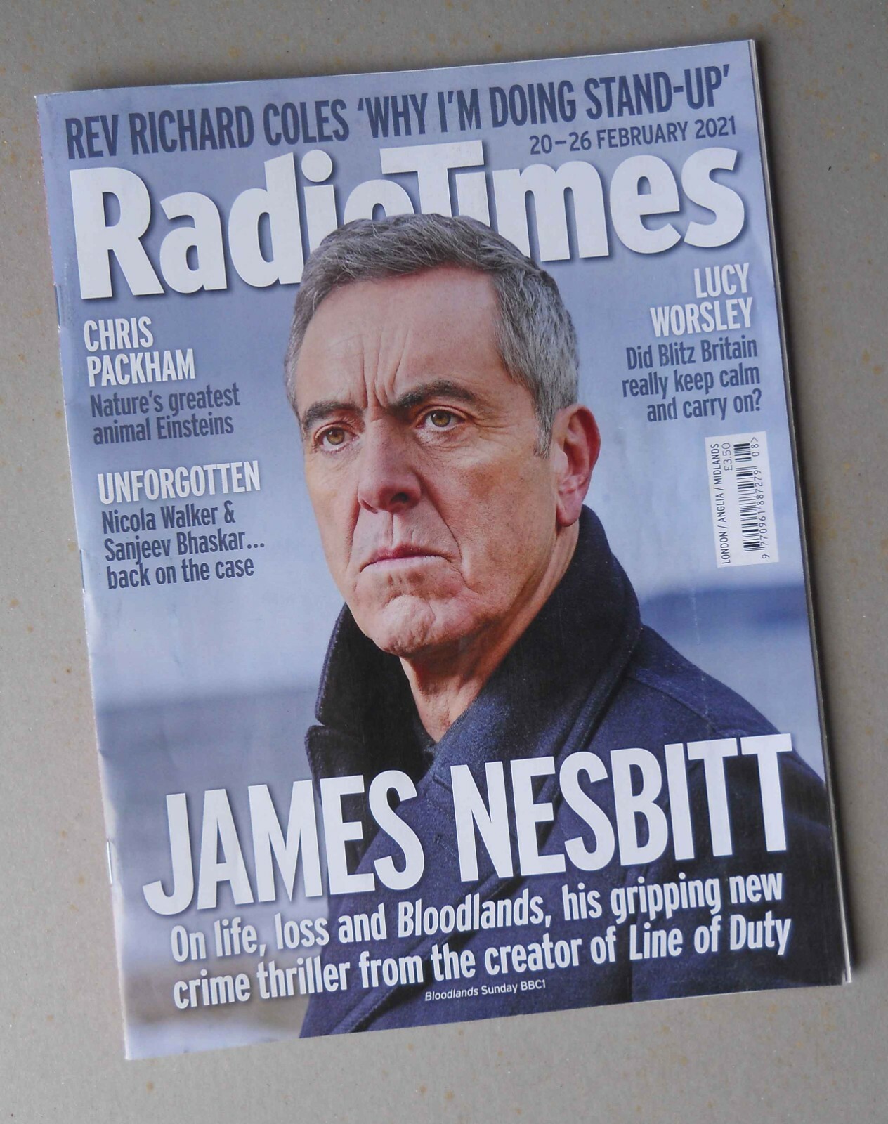 JAMES NESBITT FEATURE – RADIO TIMES MAGAZINE 20-26 FEBRUARY 2021