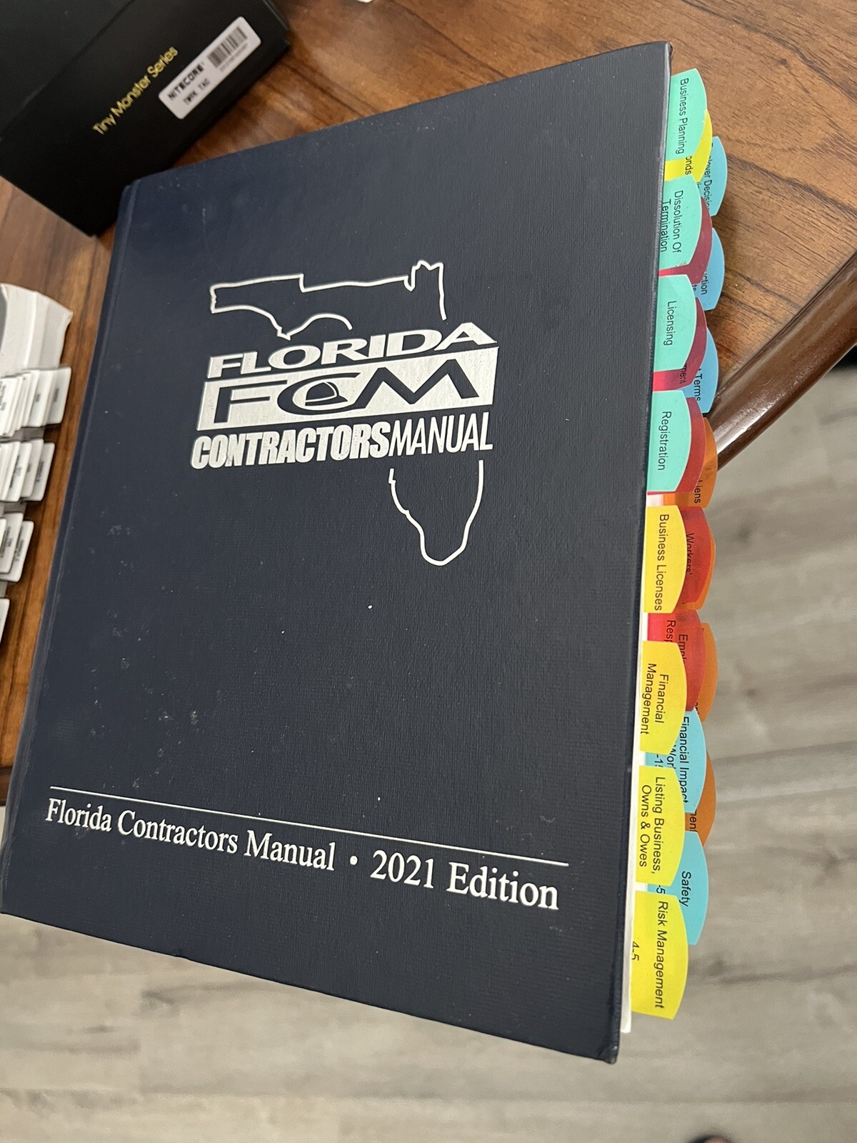 Florida Contractors Manual FCM 2021 Ed. (May 2021, Blue Cover) WITH TABS