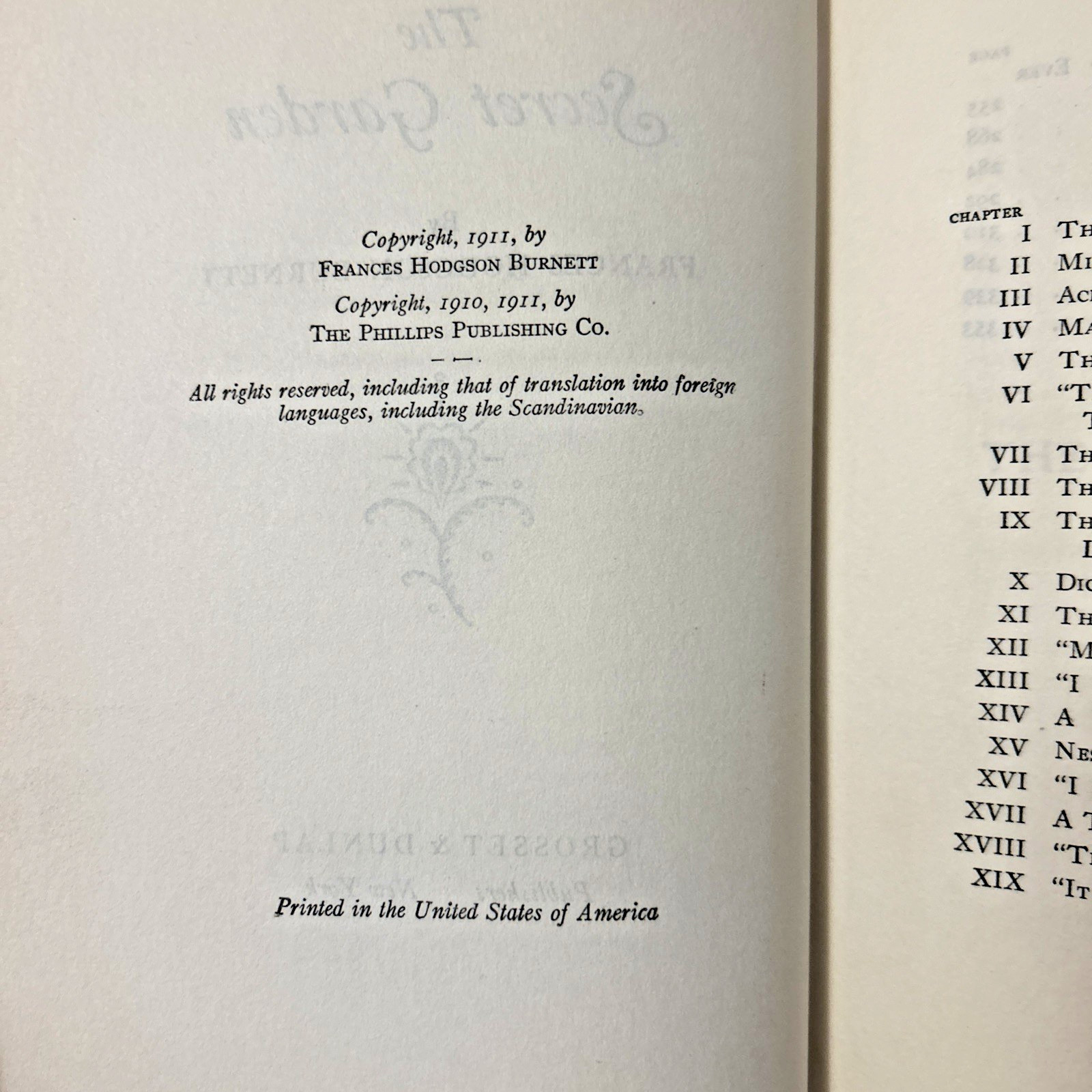 1911 Antique The Secret Garden Frances Hodgson Burnett 1st Edition Hardcover