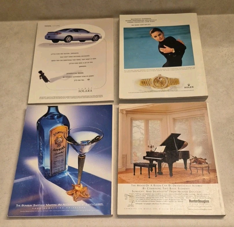 Lot of 4 Architectural Digest Magazines 1999 Conde Nast Publication
