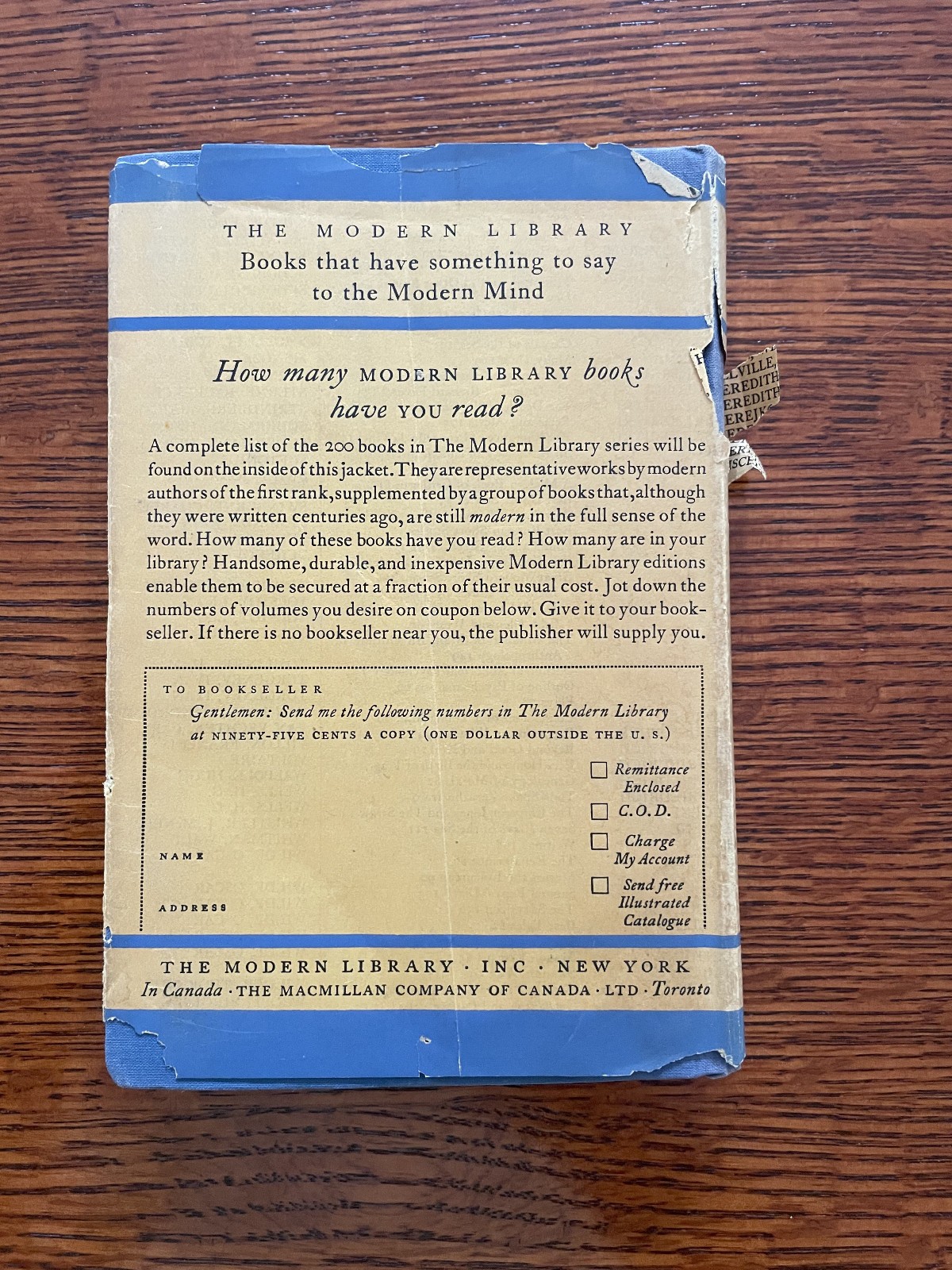 Modern Library Flexi w/ Jacket – Moll Flanders by Daniel Defoe, #122