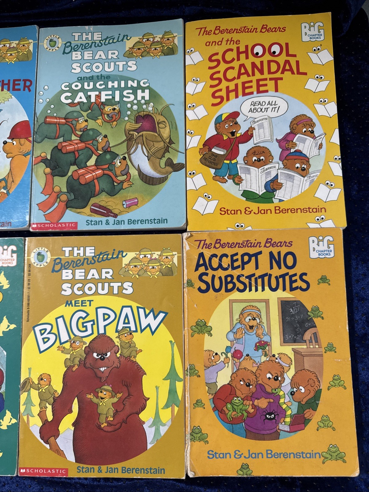 Lot of 10 The Berenstain Bears BIG Chapter Books By Stan & Jan Berenstain
