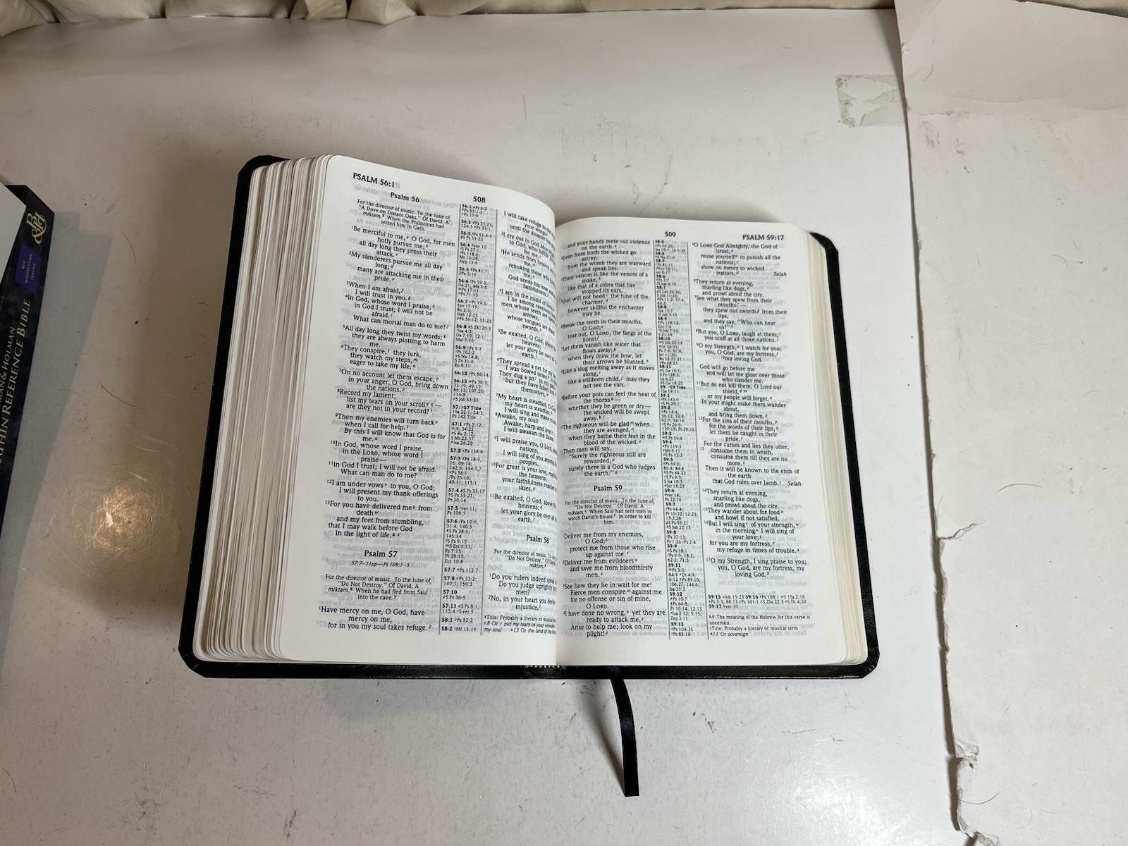 Broadman & Holman Ultrathin Indexed Reference Bible NIV 1986 Black In Box