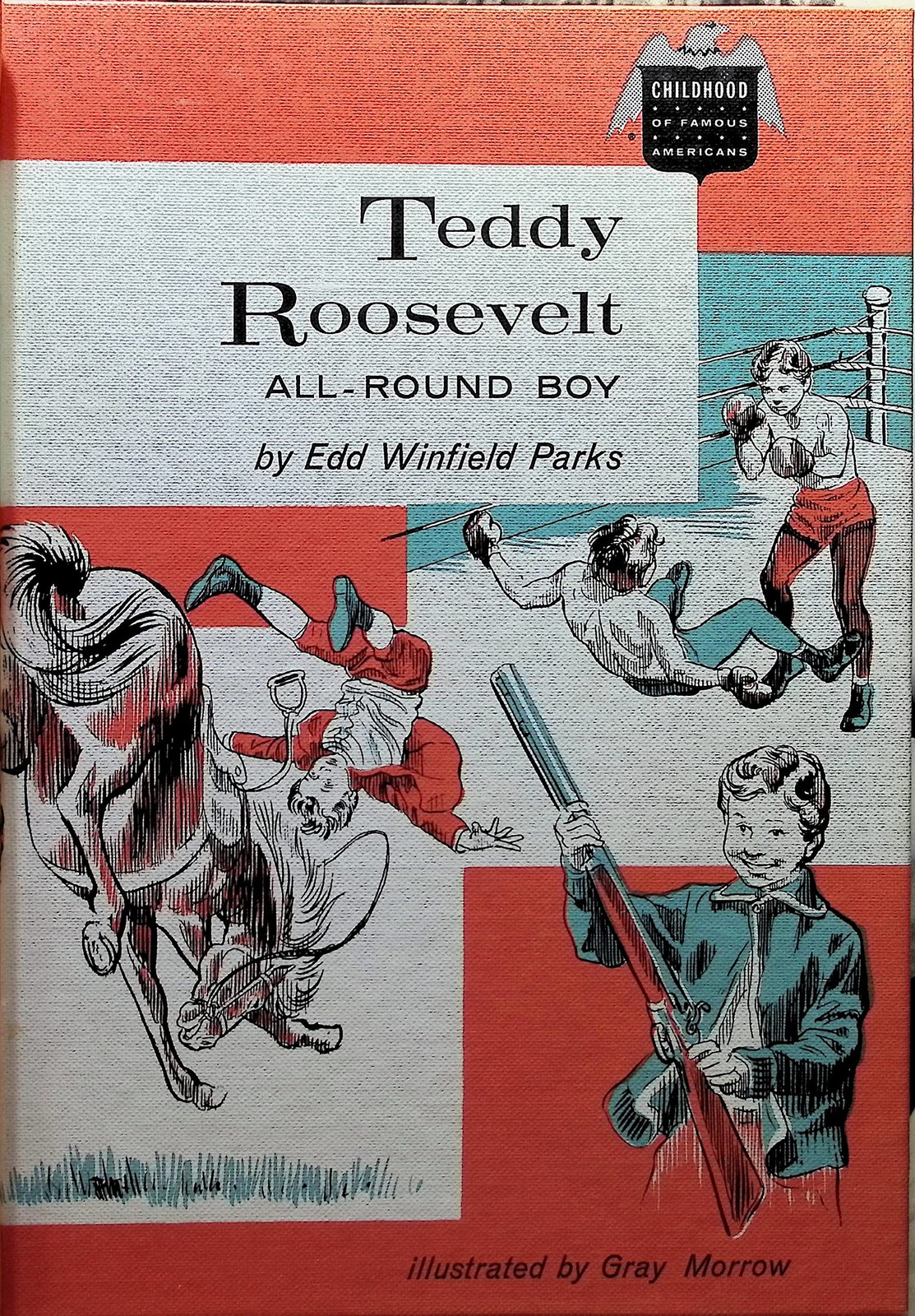 Teddy Roosevelt,: All around boy (Childhood of famous Americans)