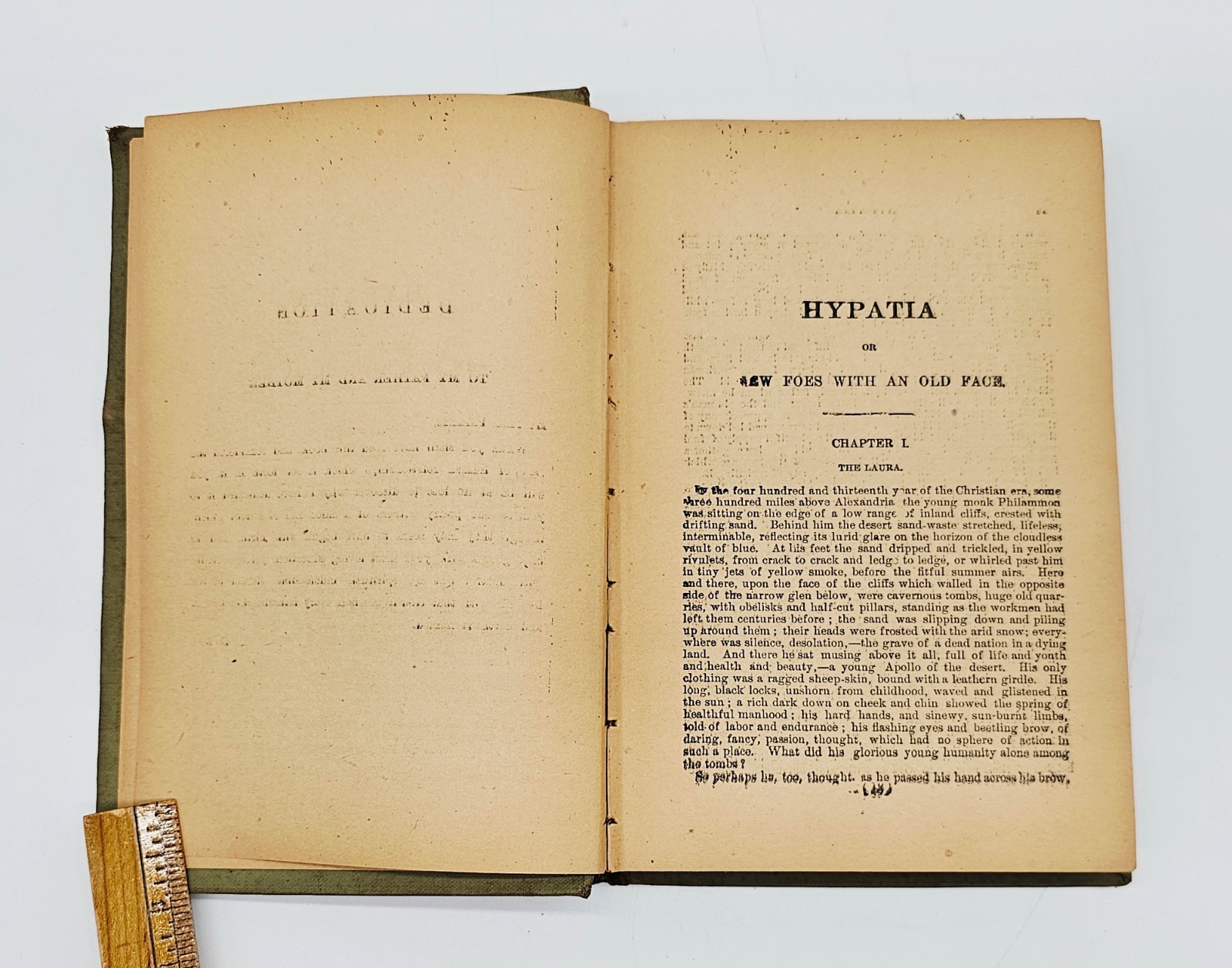 Hypatia Or New Foes With An Old Face by Kingsley Arlington Ed 1800s HC 359 pages