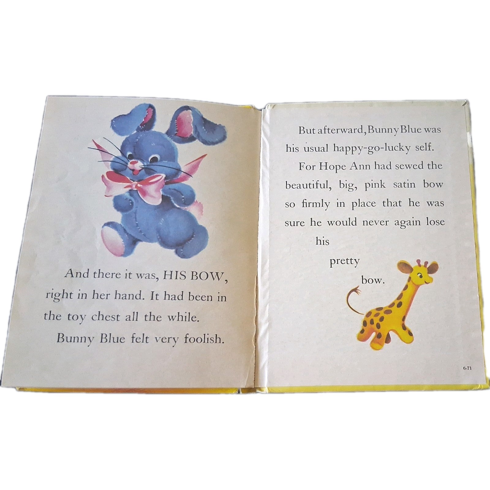 BUNNY BLUE 8023 Rand McNally Junior Elf Book 1946