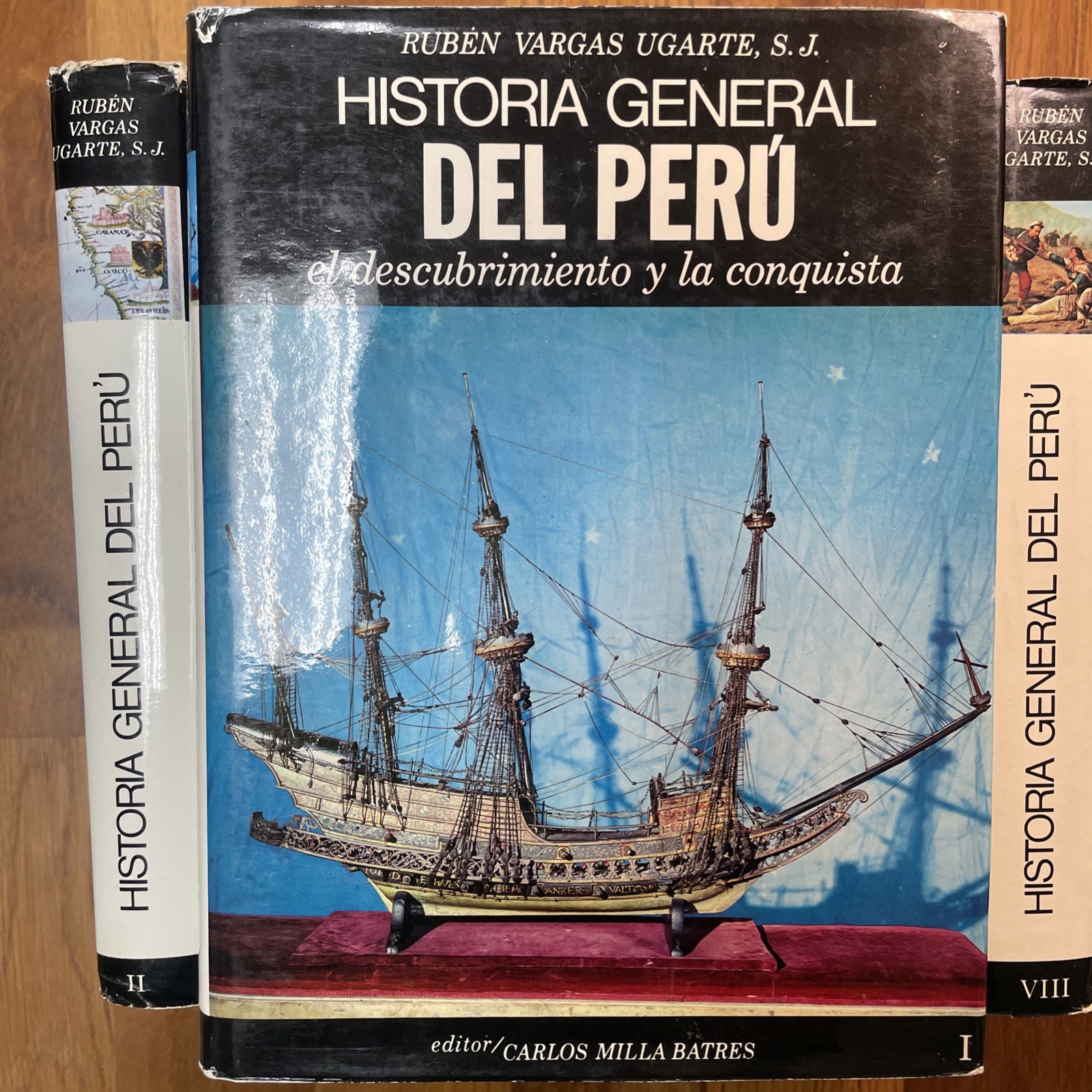 Historia General del Peru by Rubén Vargas Ugarte, 10 volumes. Edito Carlos Milla