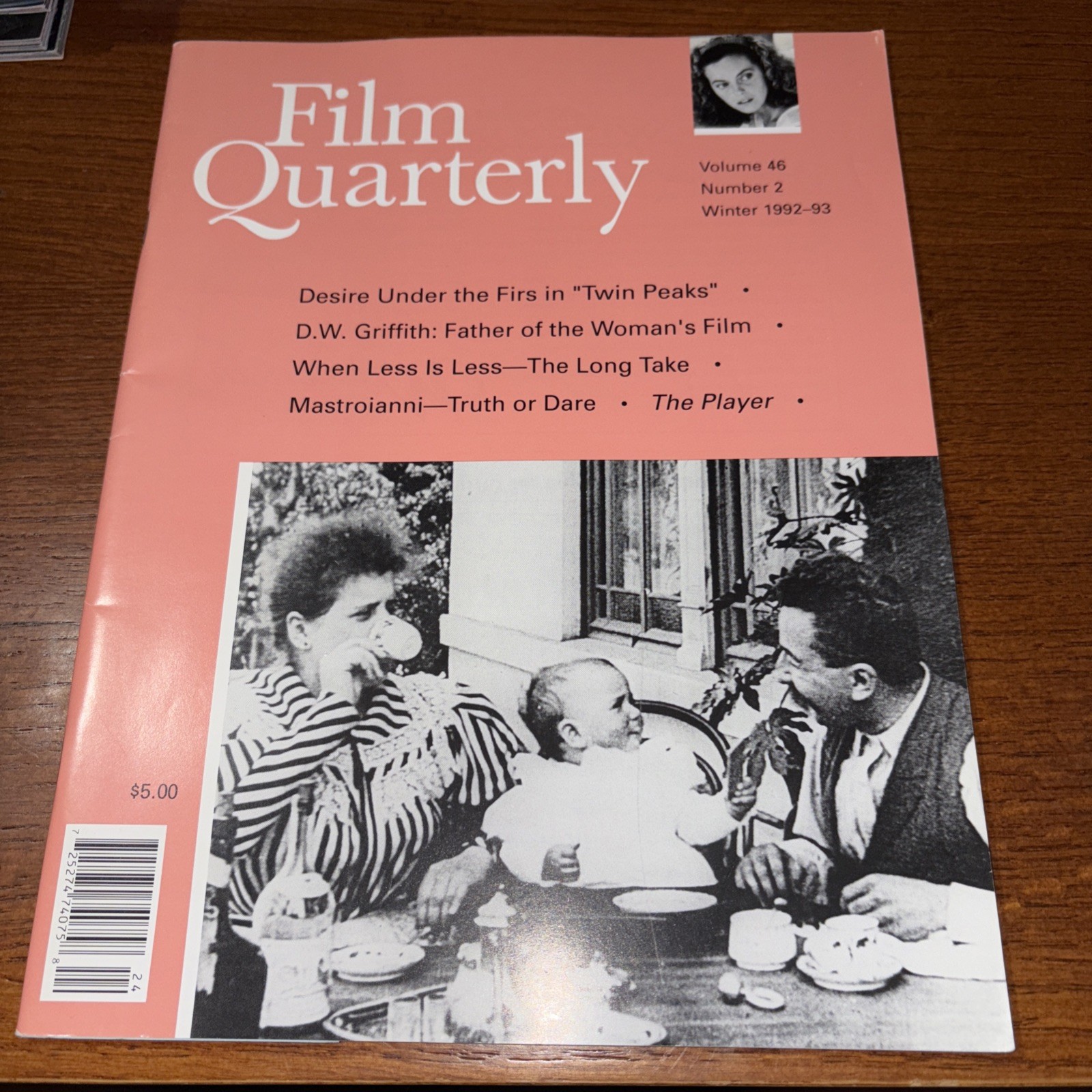 VTG 1992 Film Quarterly: Twin Peaks / D W Griffith Father of the Woman’s Movie