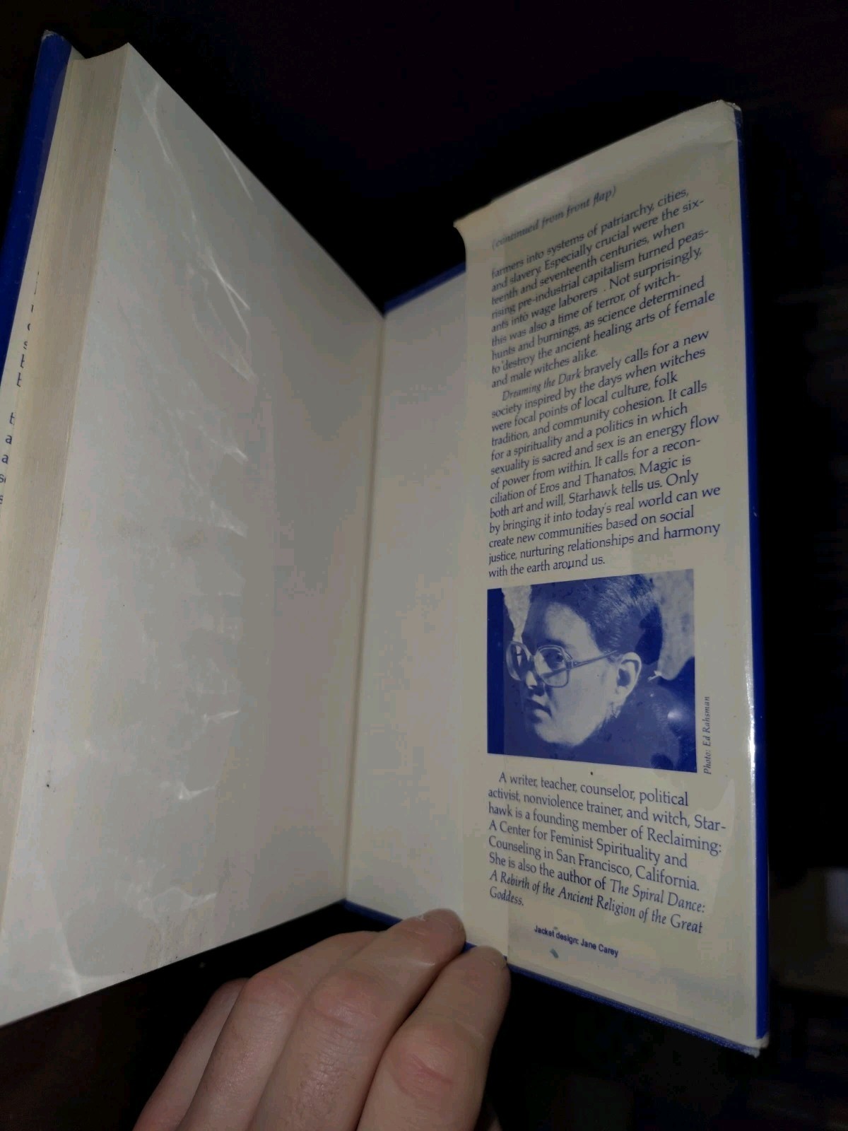 Dreaming the Dark : Magic, Sex and Politics by Starhawk ~ SIGNED 1982 1st Ed.