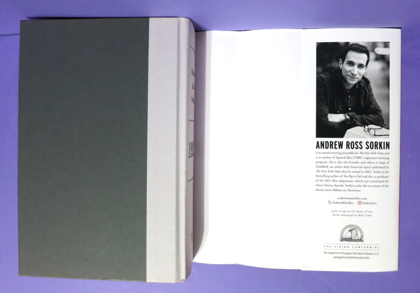 1929 by Andrew Ross Sorkin 2025 1st Edition/Print Hardcover DJ