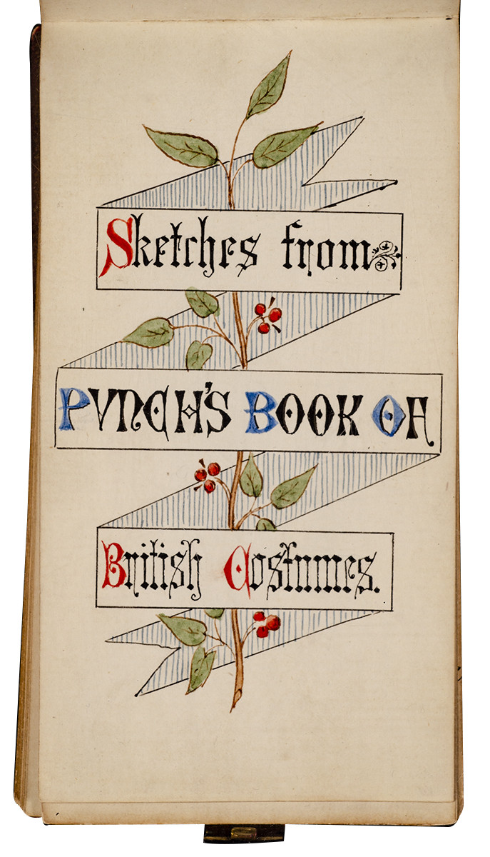 Edward Linley Sambourne / Sketches from Punch’s Book of British Costumes Signed