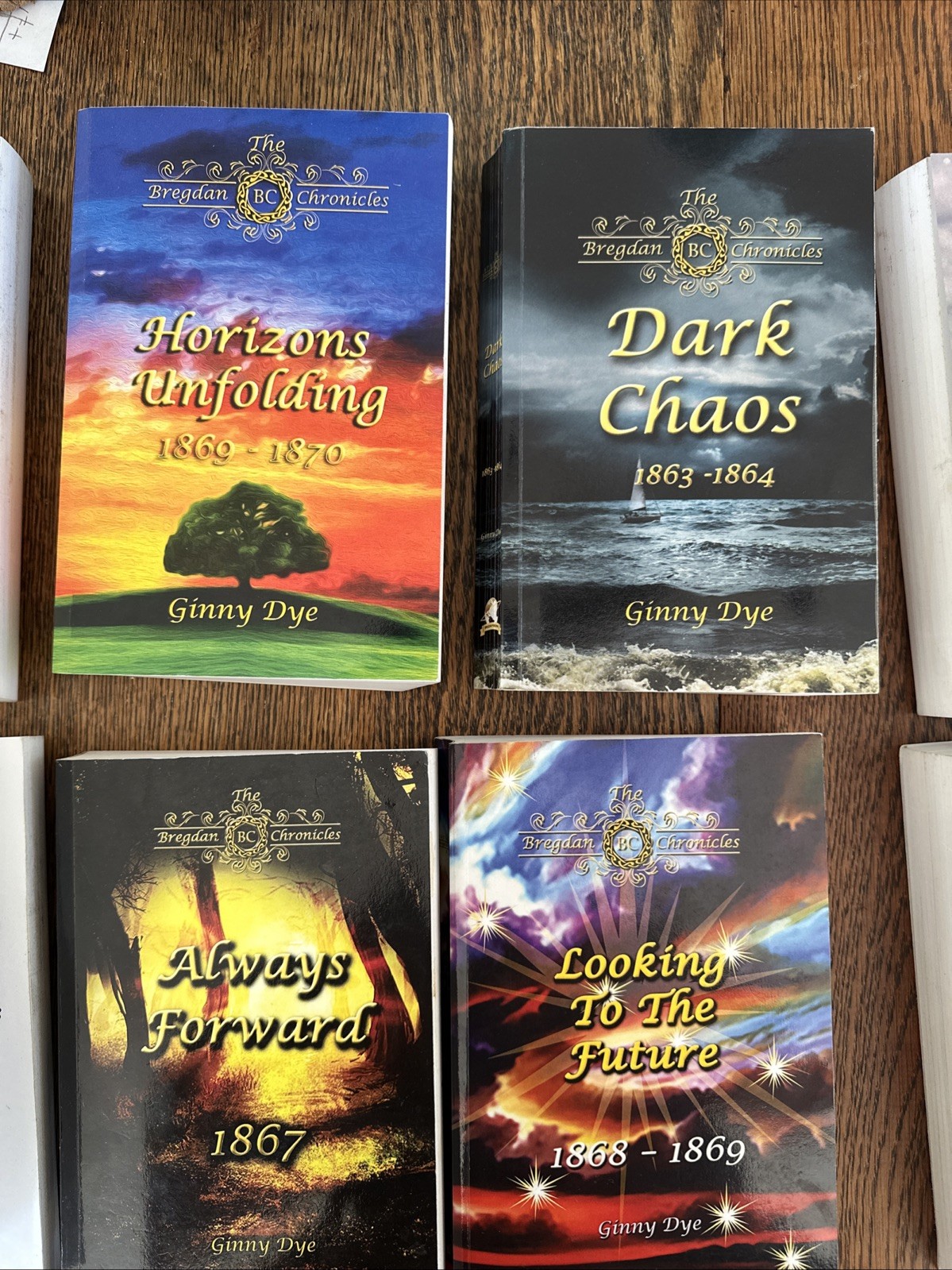 Ginny Dye THE BREGDAN CHRONICLES Lot of 15 Books 1861+ NICE!!