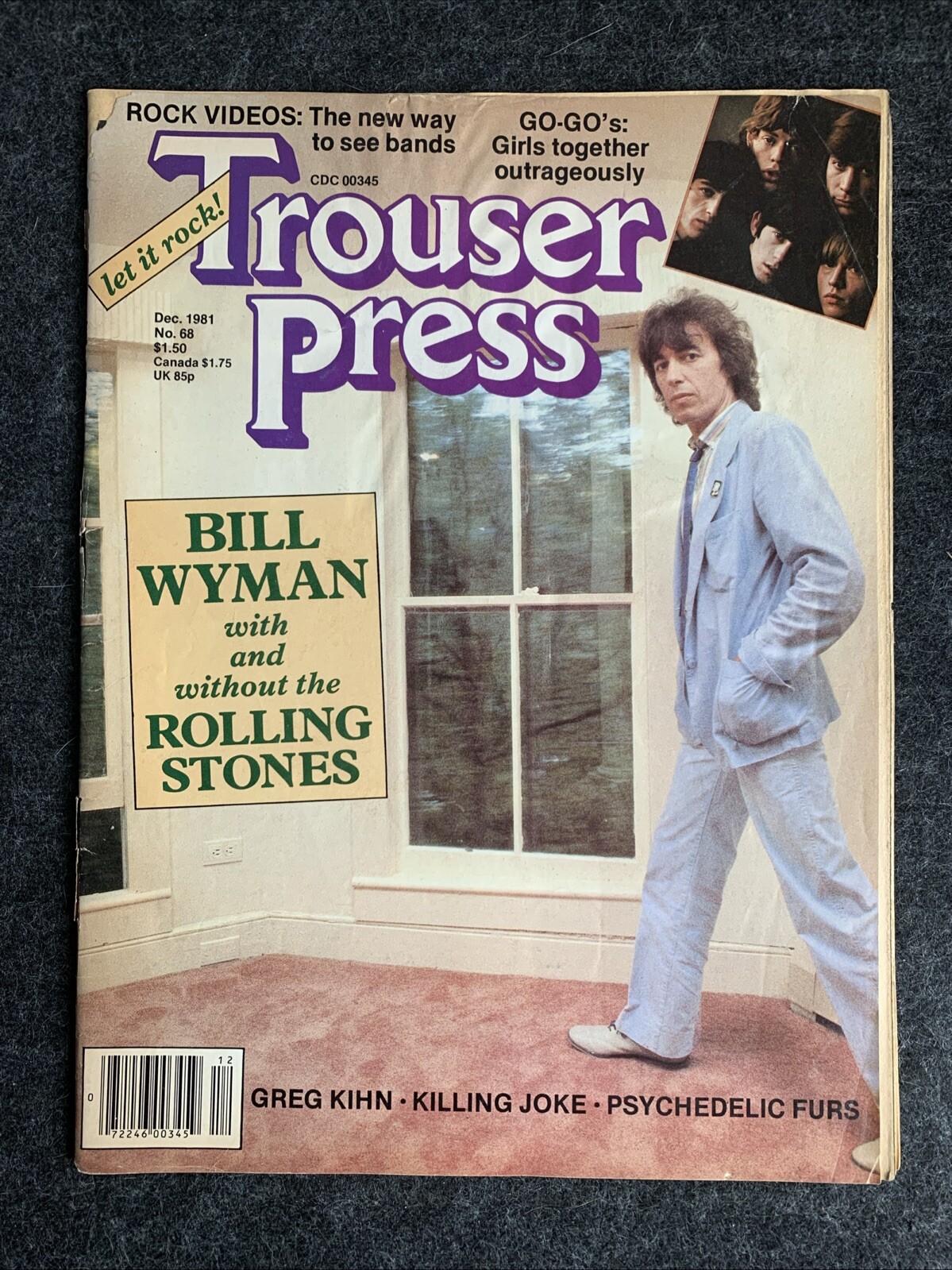 Trouser Press Magazine : December 1981 : Bill Wyman Cover