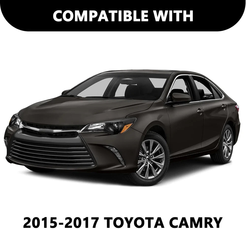 Fit for 2015 2016 2017 Toyota Camry Headlights Assembly Halogen Headlamp Black H