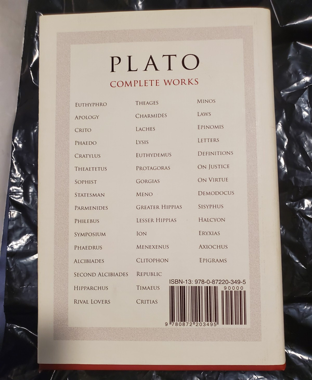 Plato: Complete works (Hackett publishing Company)