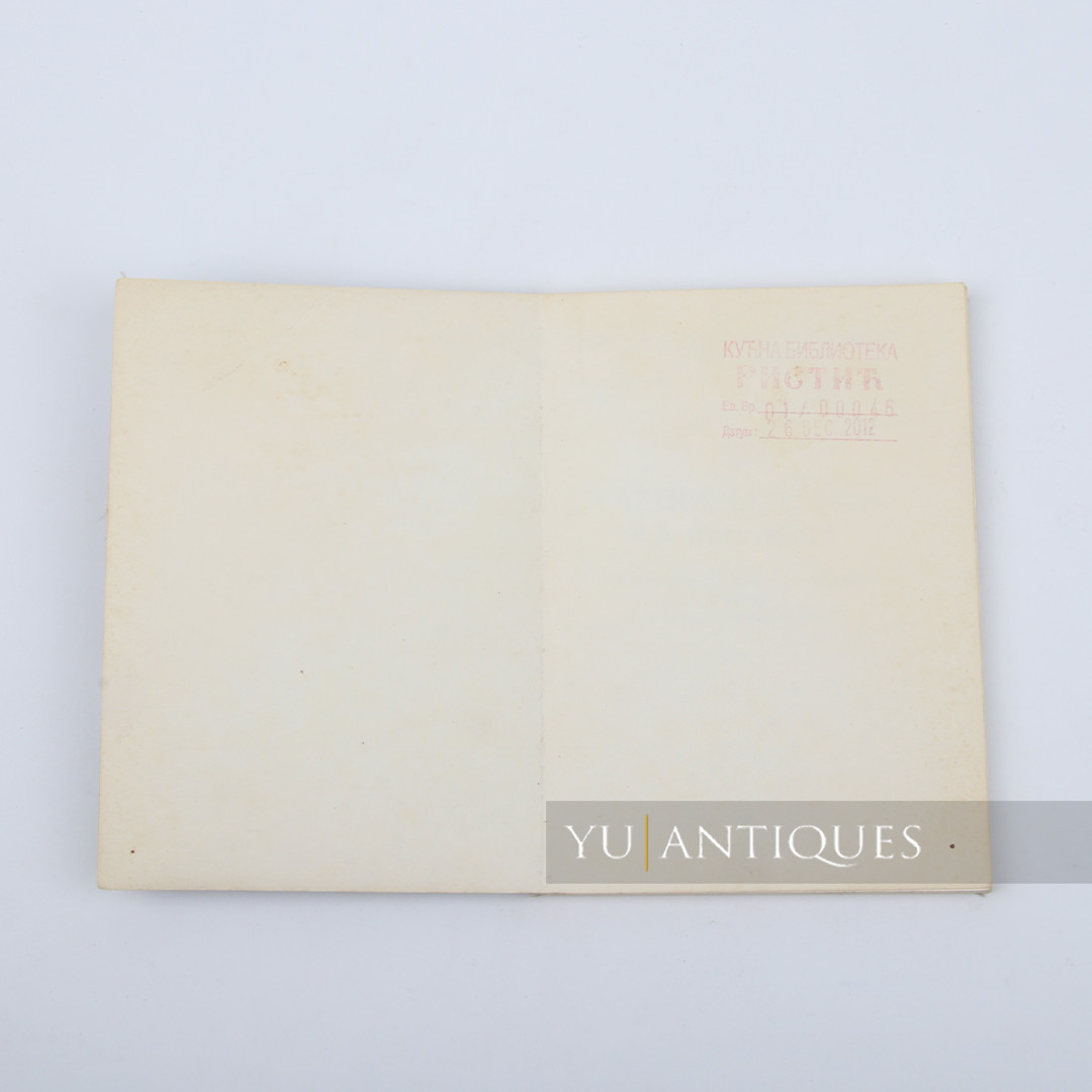 JNA YPA Yugoslav Peoples Army Manual Book For Air Rifle 4,5mm M81A Handling Etc