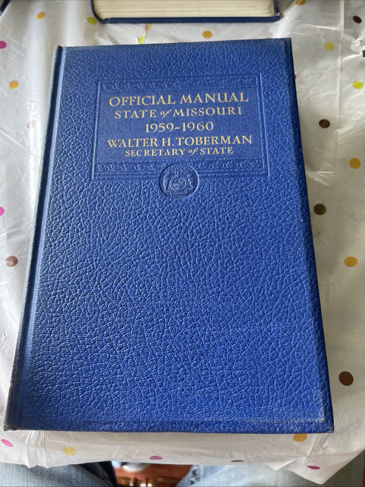 1951-1960 Official Manual State Missouri blue book Walter H Toberman 5 Book Lot