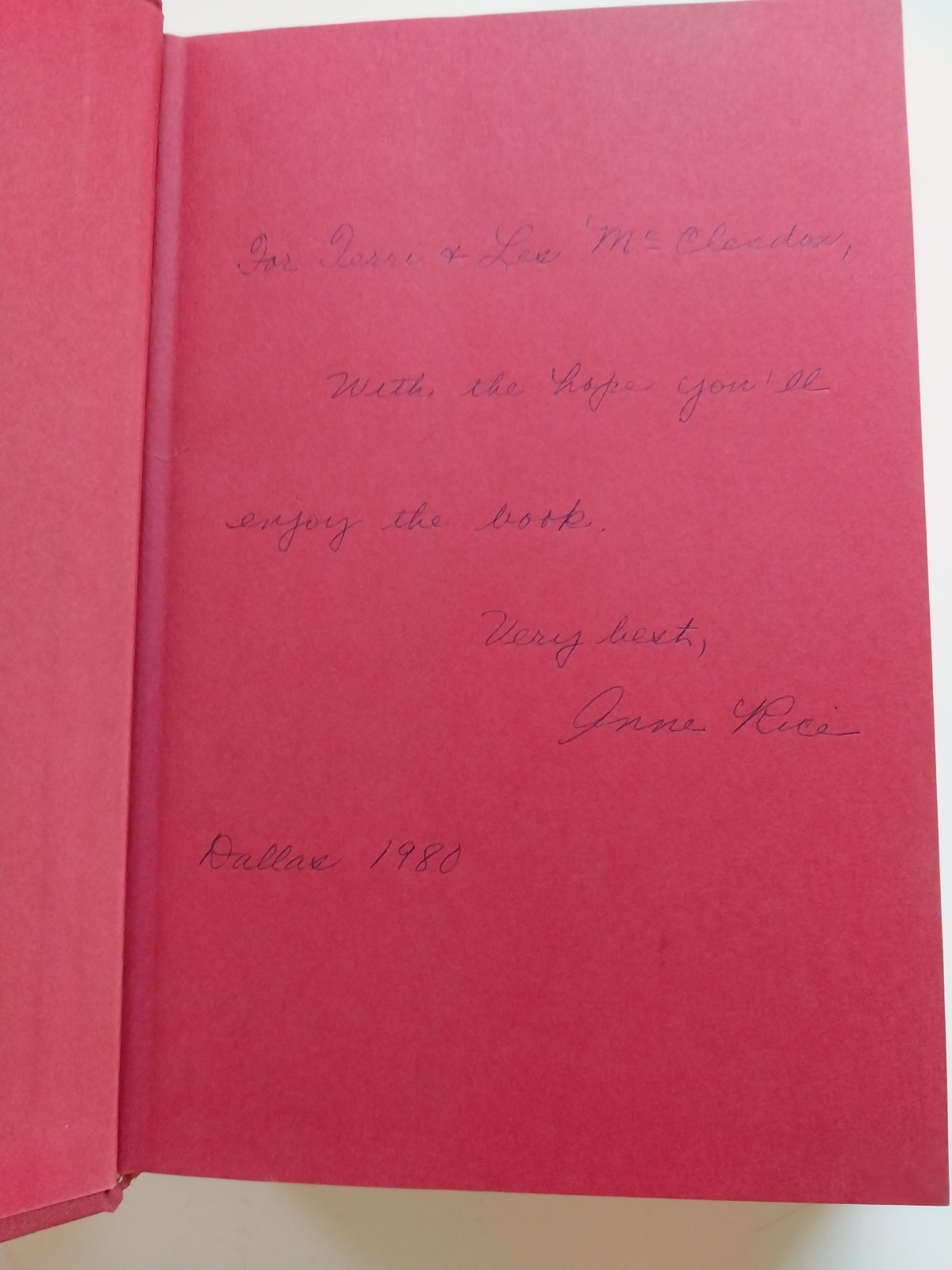 The Feast Of All Saints Anne Rice 1st Printing 1st Edition DJ signed/ inscribed