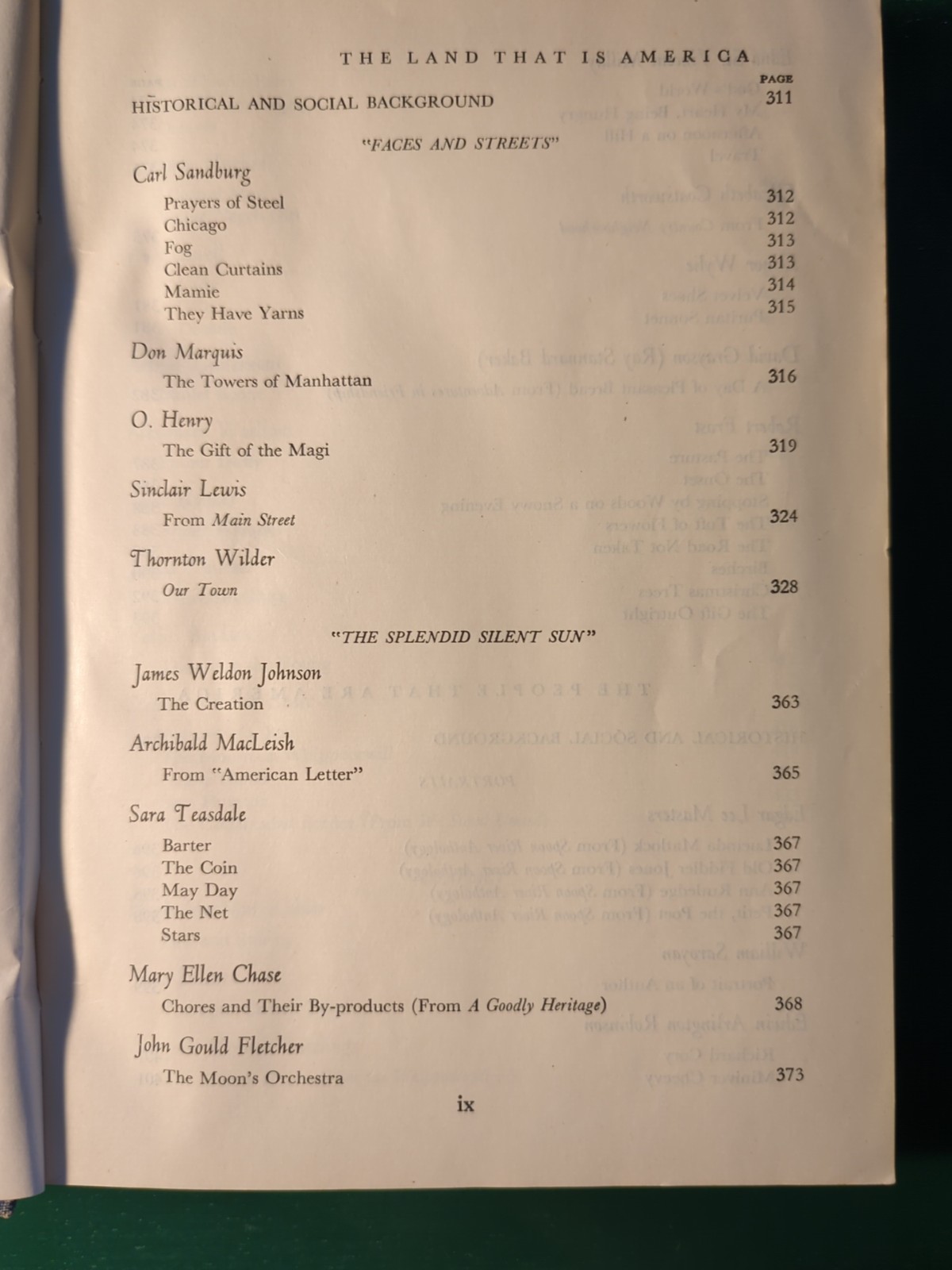 Writers In America The World In Literature Vintage 1949 HC