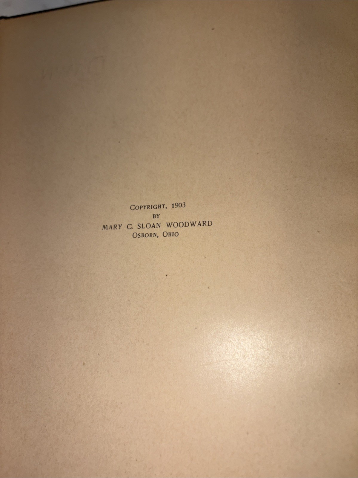 1903 Hardcover “Darkness & Dawn” By Mary C. Sloan Woodward Preowned Fair