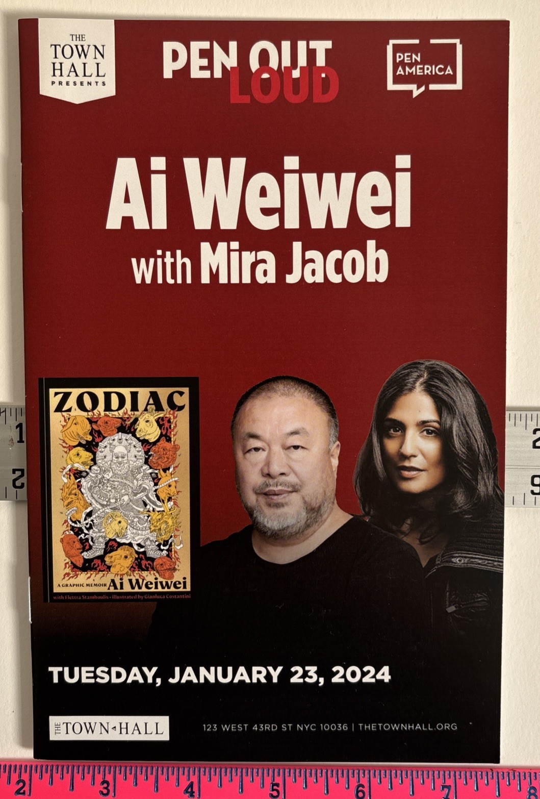 ZODIAC A GRAPHIC MEMOIR by Ai Weiwei SIGNED ! FIRST EDITION