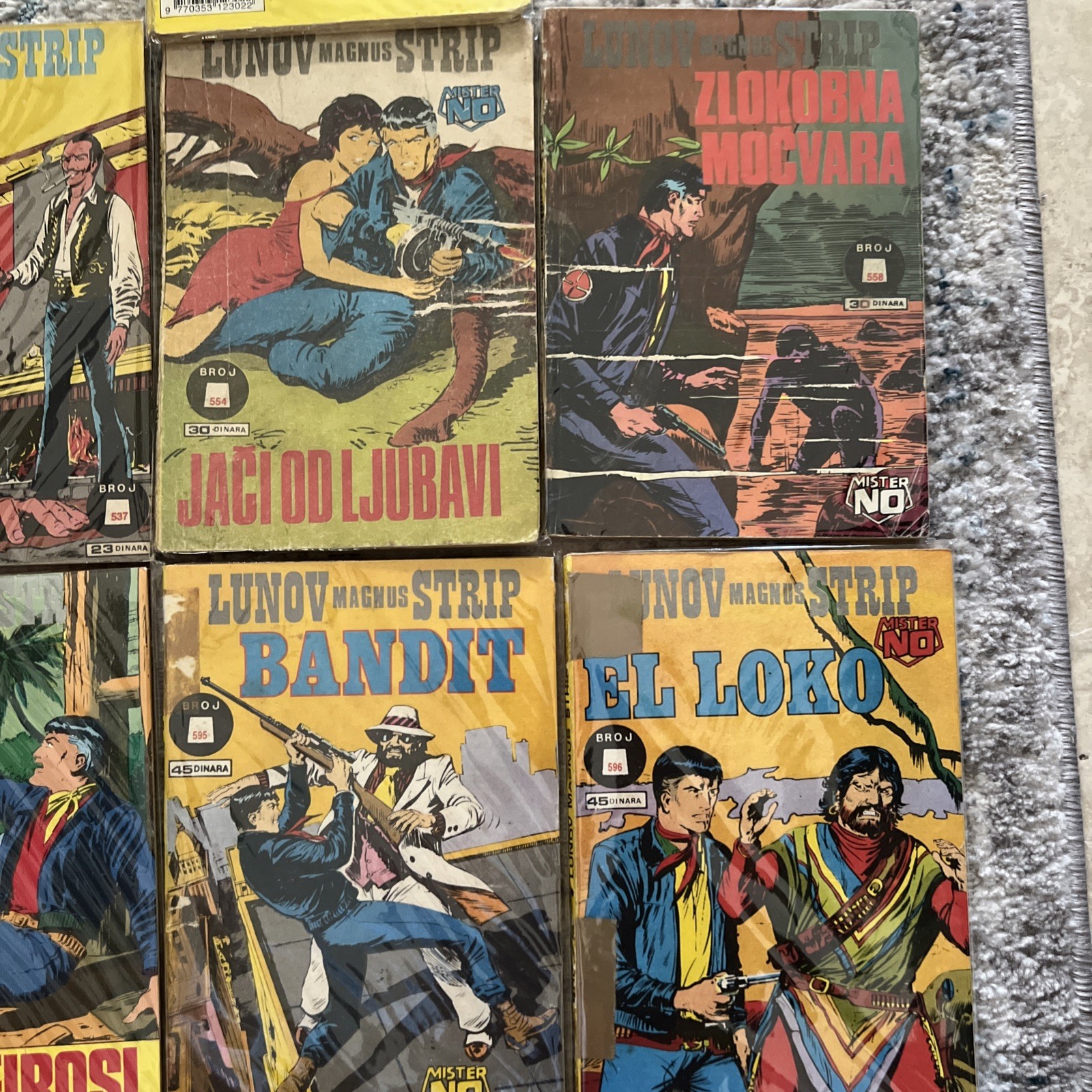 MISTER NO LUNOV MAGNUS STRIP LOT 10 KOMADA