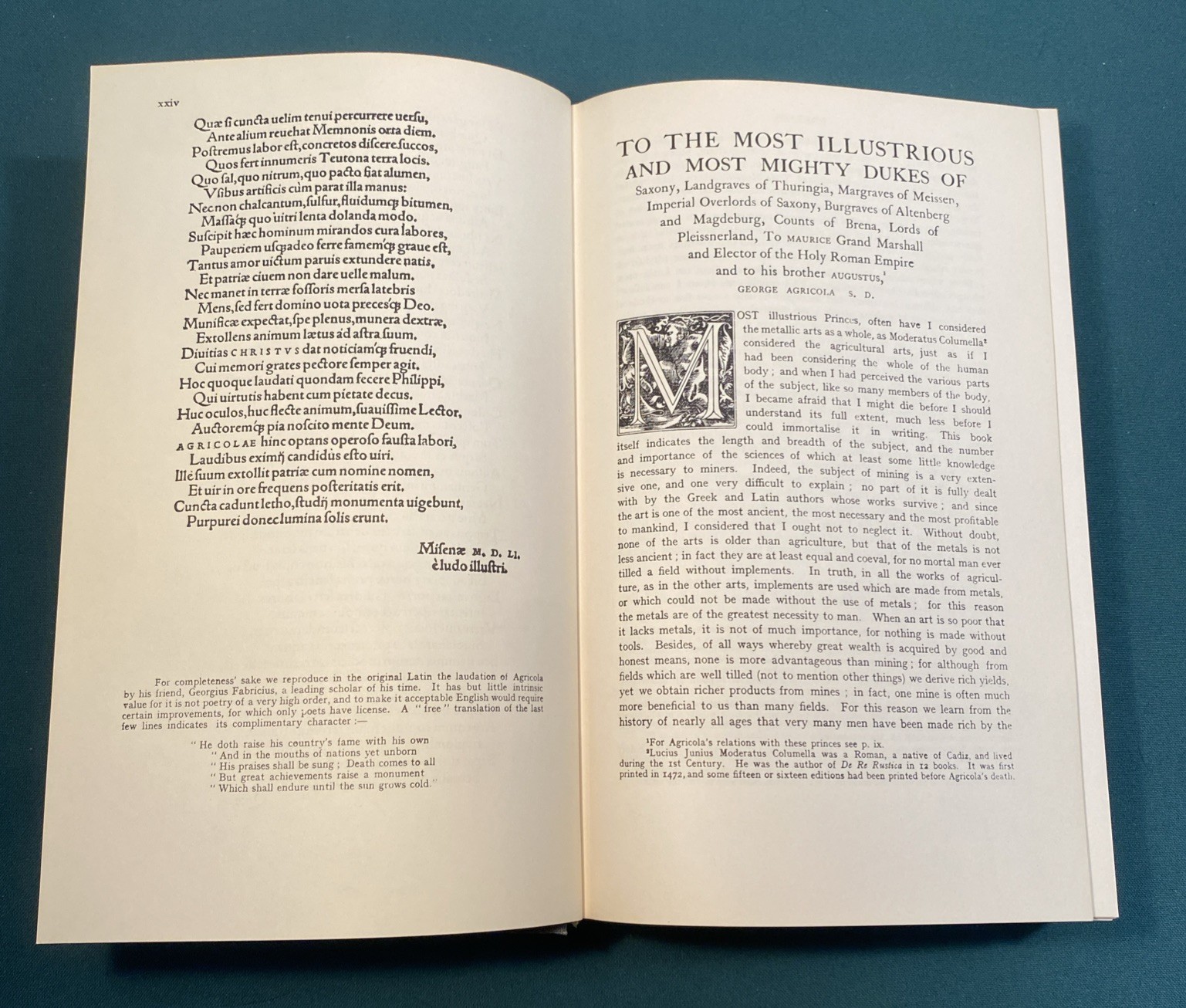 DE RE METALLICA – G. AGRICOLA 1556 Edition translated: Herbert & Lou Hoover 1950