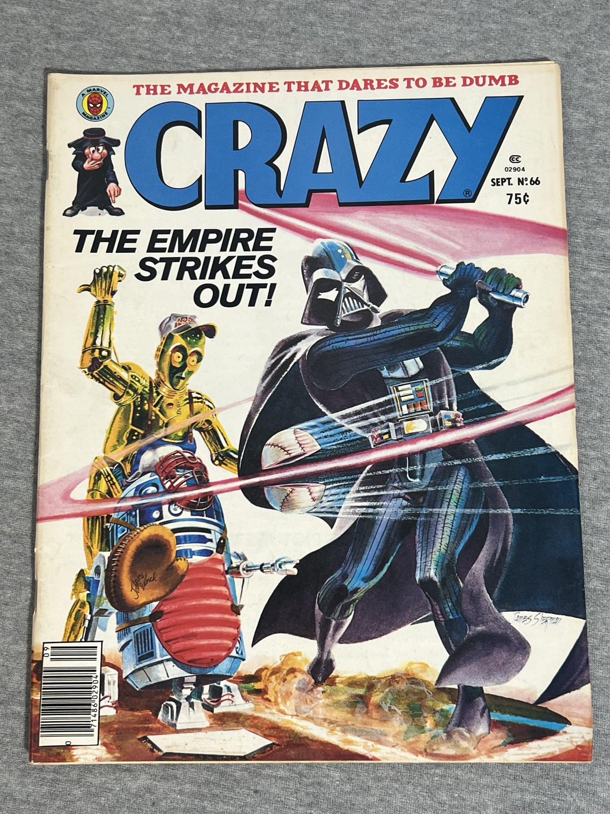 Vintage Crazy Magazine Lot 4 Marvel Satire Issues Star Wars Space Arcade 1980s