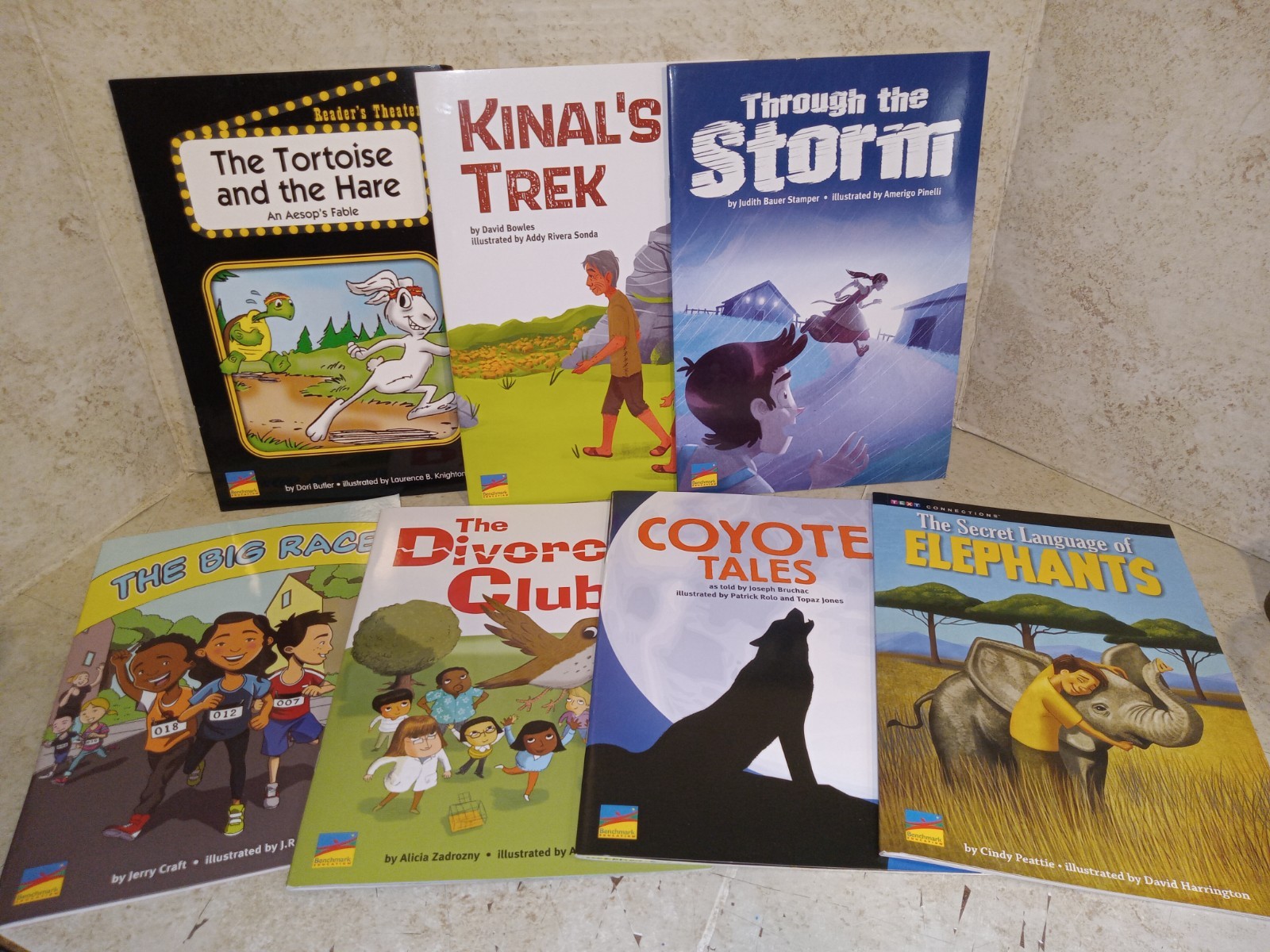 BENCHMARK EDUCATION Reading Books Lot (7) GRADE 4 Level Mixed Authors BRAND NEW