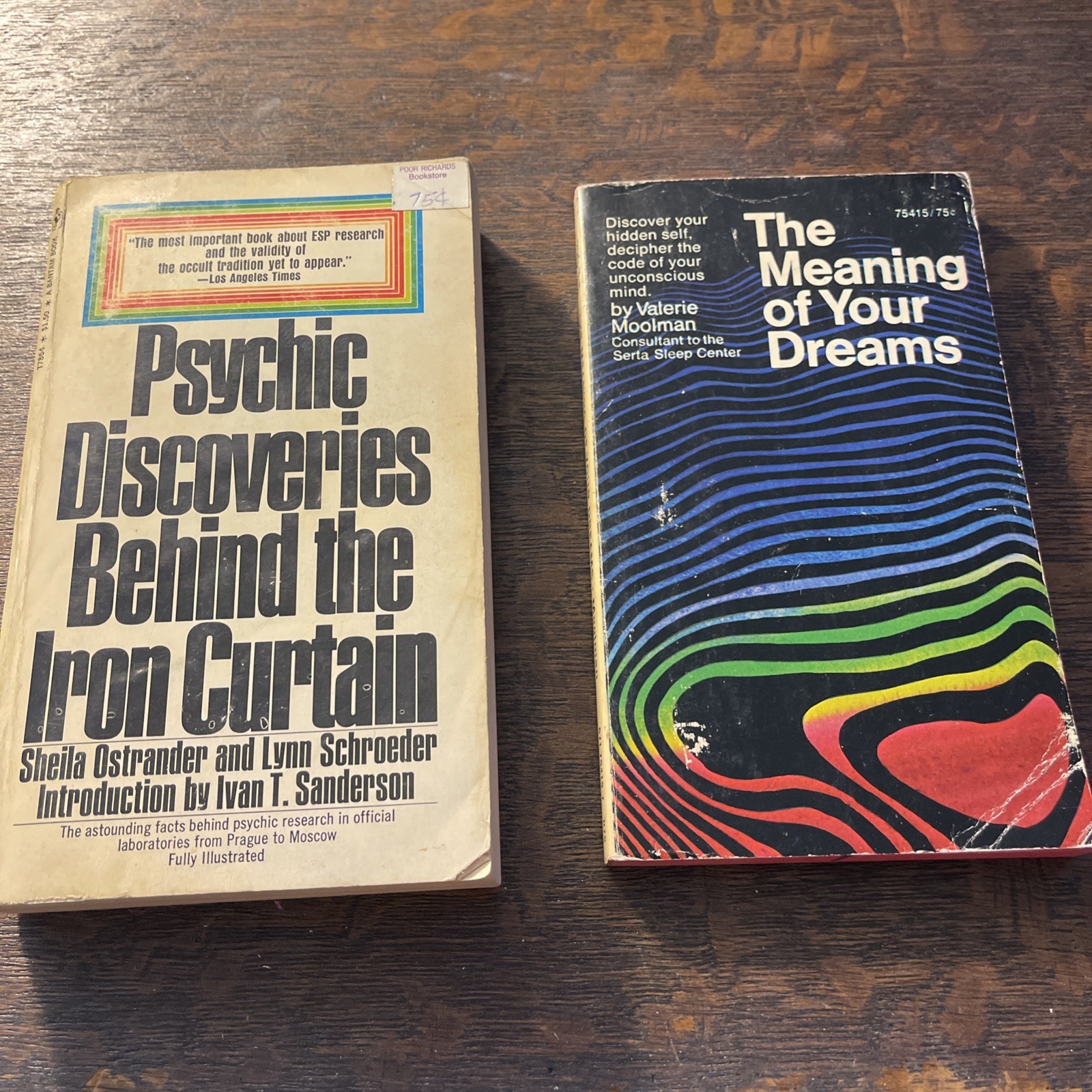 Vintage 1970s Occult Psychic ESP Book Lot Edgar Cayce Numerology Dreams 5 Book