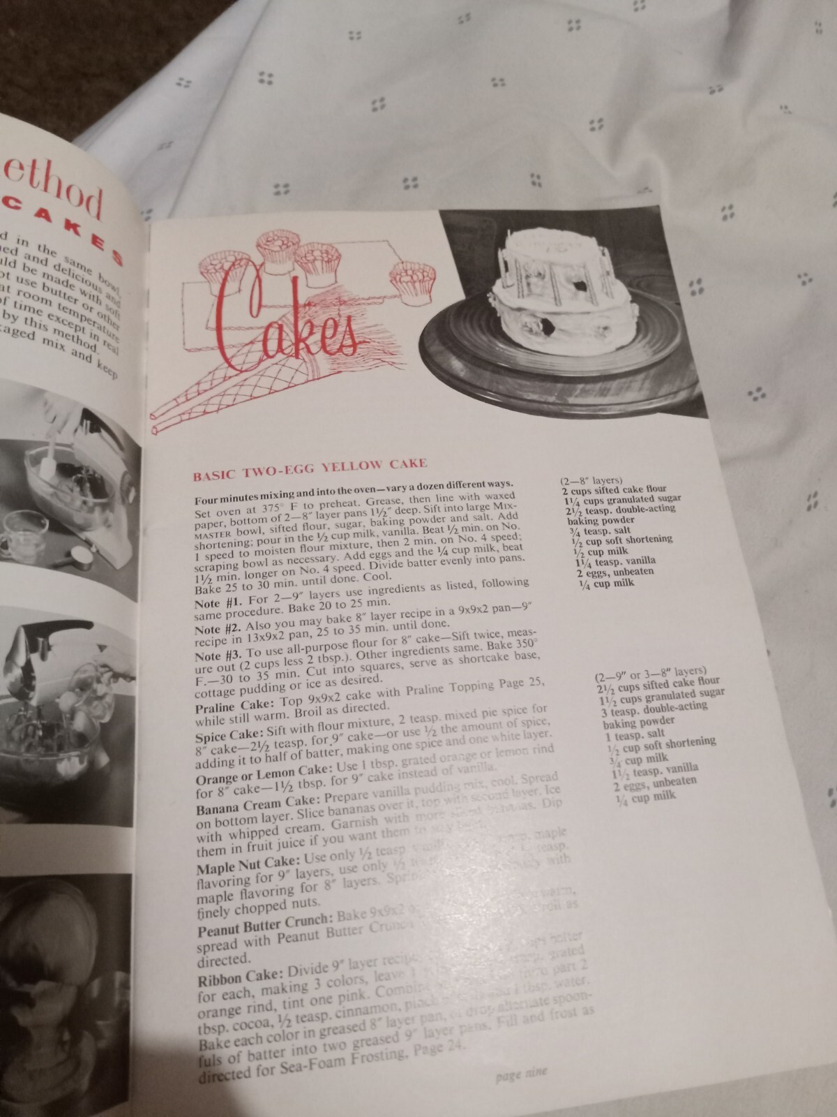 1957 Sunbeam Mixmaster Instruction and Recipes Vintage Cook Book