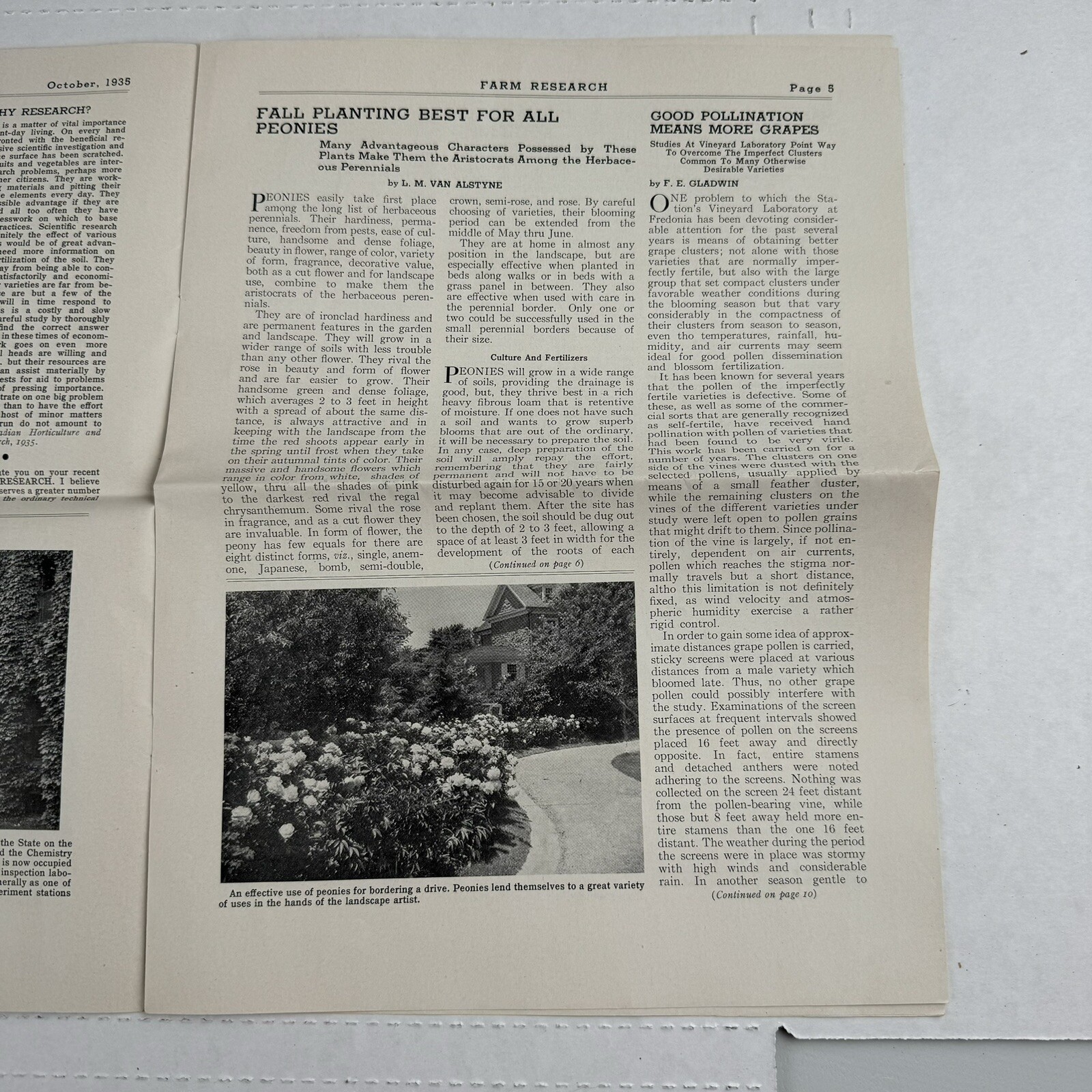 1935 Farm Research Quarterly Bulletin New York State Agricultural Experiment