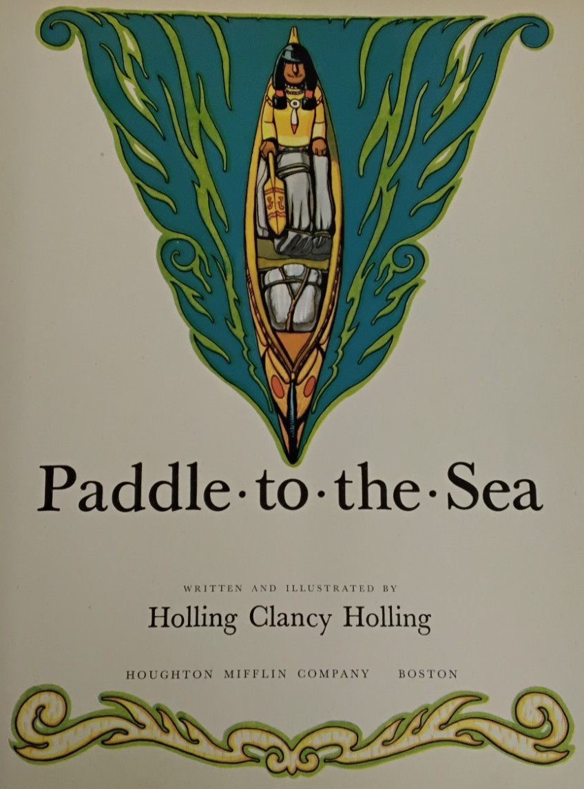 Paddle-to-the-Sea Holling Clancy Holling Missing Dust Jacket #B1138