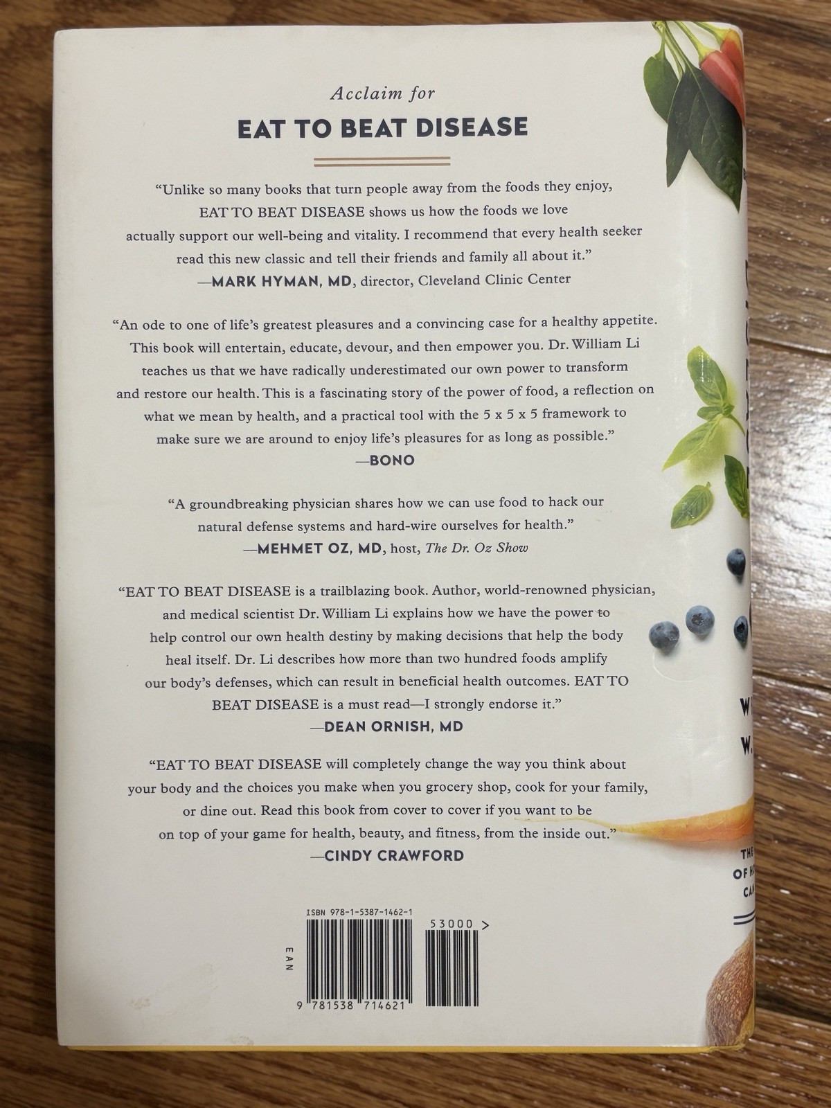 Eat to Beat Disease by William W. Li MD Hardcover NYT Bestseller