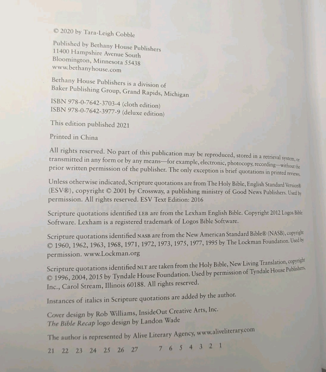 Tara-Leigh Cobble -The Bible Recap: A One-Year Guide To Read Understanding Study