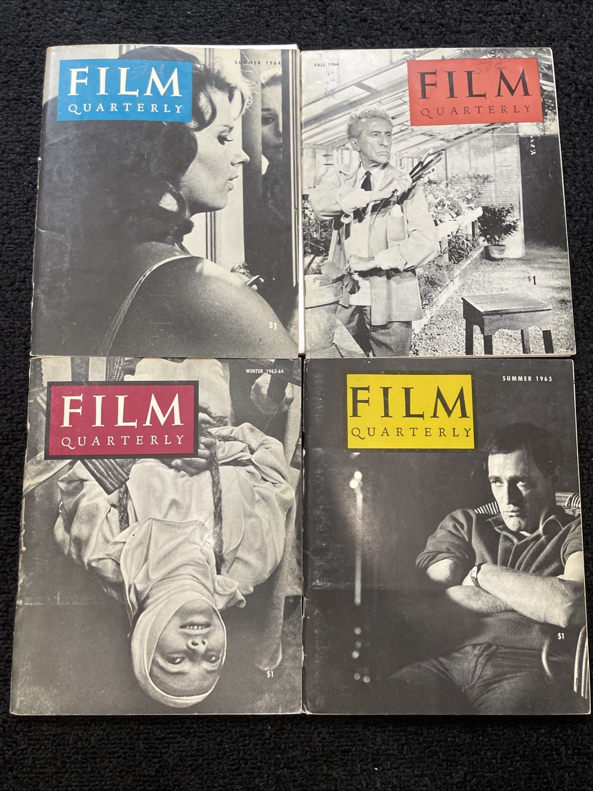 RARE Vintage 1963-1964 Lot Of 4 Film Quarterly Journals UC Press – V10