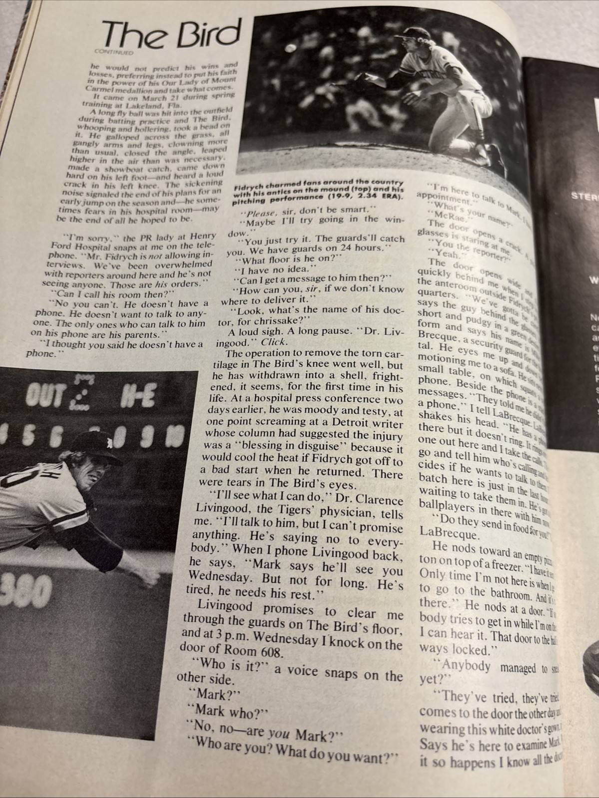 SPORT MAGAZINE (July 1977 Vol. 65 No. 1) – MARK FIDRYCH Detroit Tigers – MLB