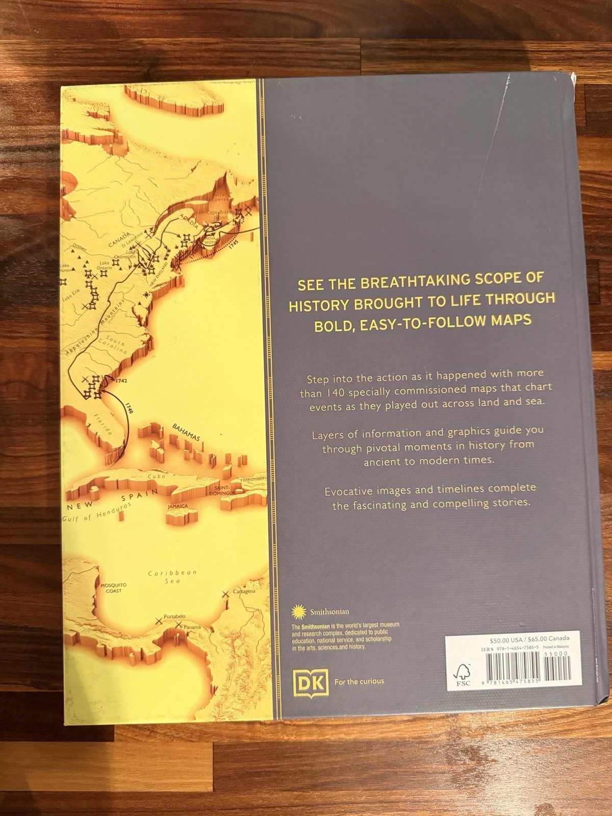 Smithsonian: History of the World Map by Map – Hardcover By DK