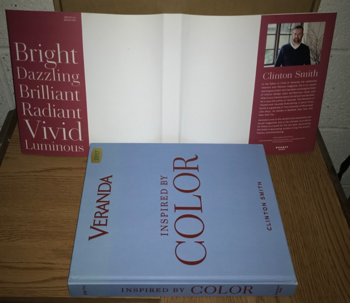 VERANDA INSPIRED BY COLOR HARDCOVER BOOK CLINTON SMITH 2017