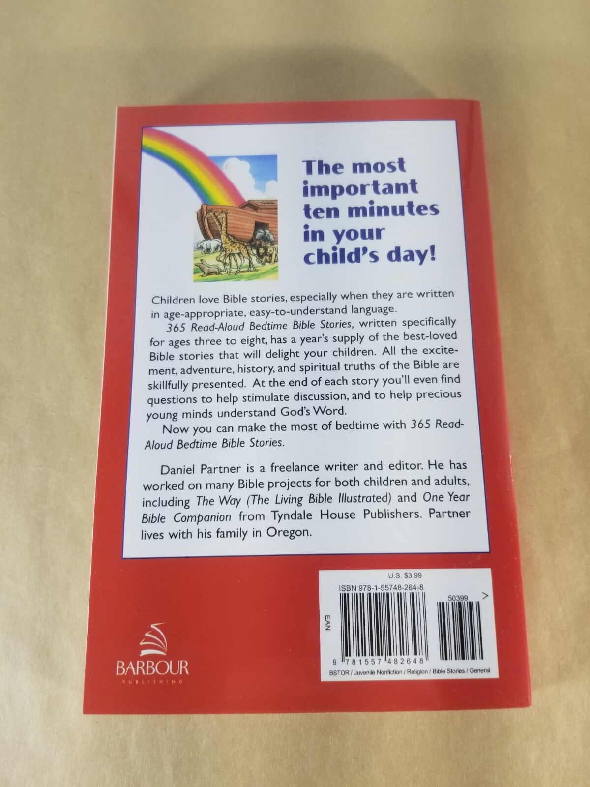 365 Read-Aloud Bedtime Bible Stories by Daniel Partner Paperback