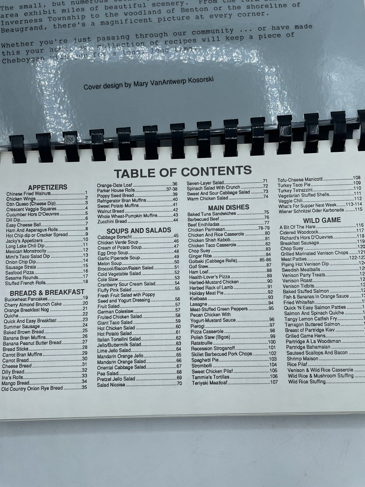 Eats and Treats from Cheboygan’s Greatest Cooks 254 pages Rare