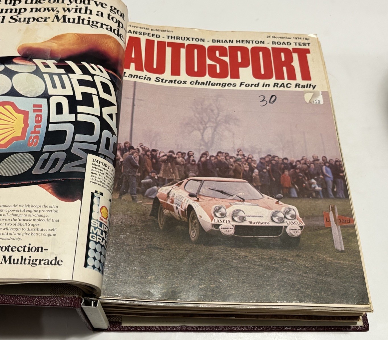 October 1974 – March 1975 AUTOSPORT Magazines (14) In Custom Binder