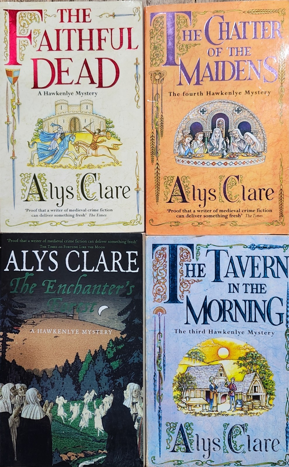 Lot 4 Alys Clare Hawkenlye Mystery PB Books Historical 3-5 & 10 in series