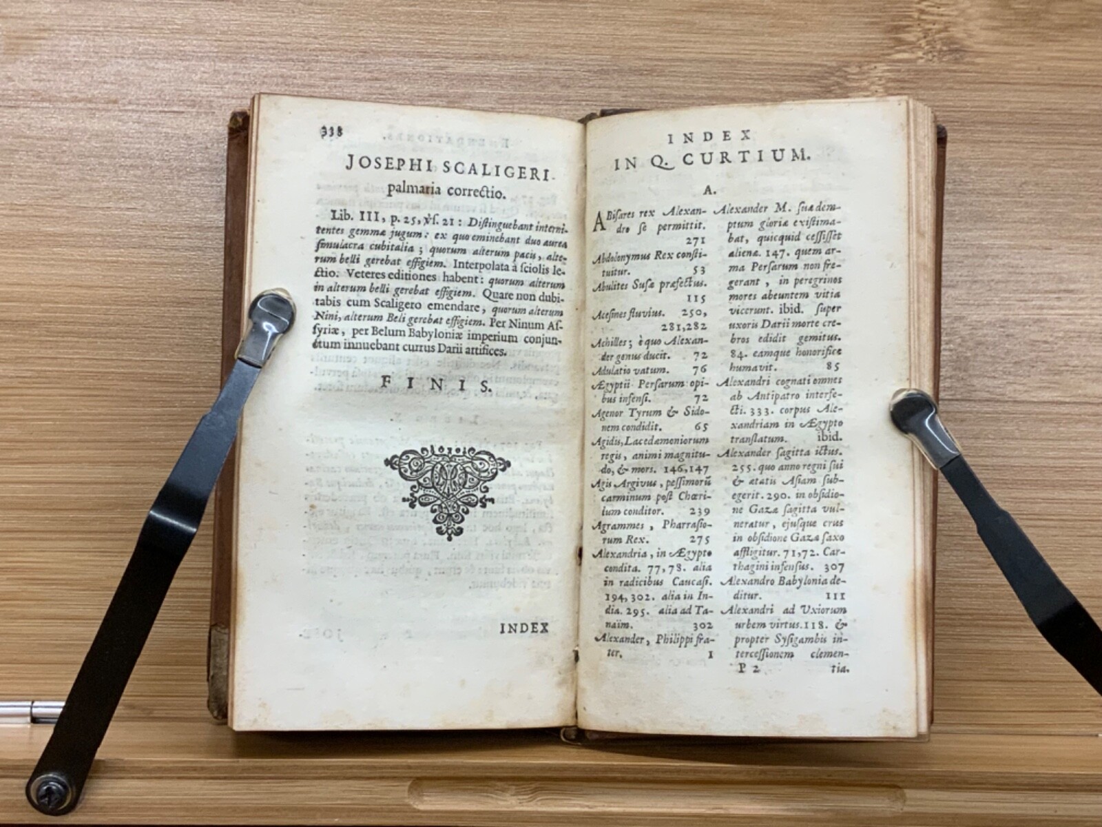 1660 Q. Curtii Rufi, Historiarum libri: Alexander Magnus. Elzevir Publishing