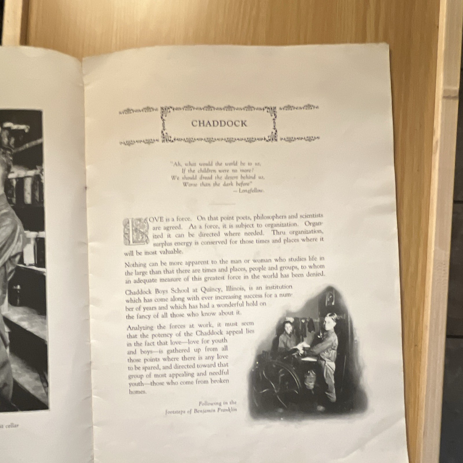 Inasmuch As Chaddock Boys School Yearbook Quincy IL 1927 Hardcover Illus
