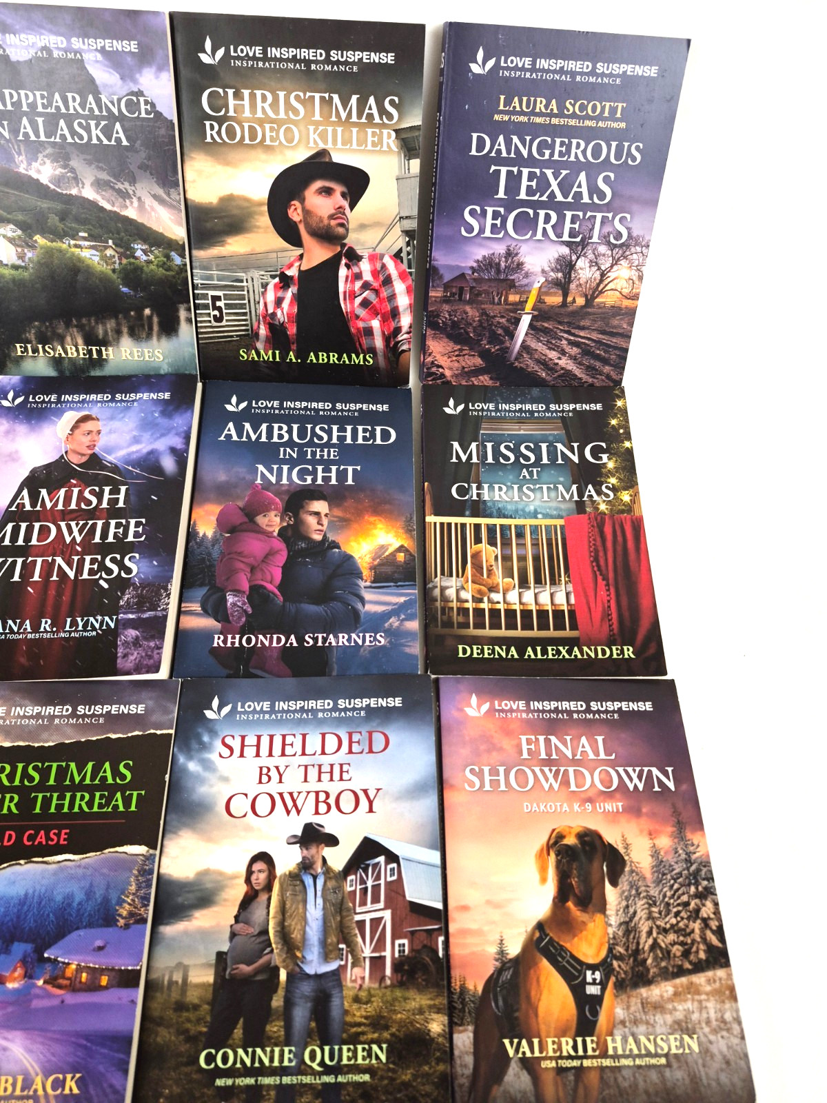 25 Love Inspired Suspense Books Lot Amish Texas Alaska K9 Romance Christian PB
