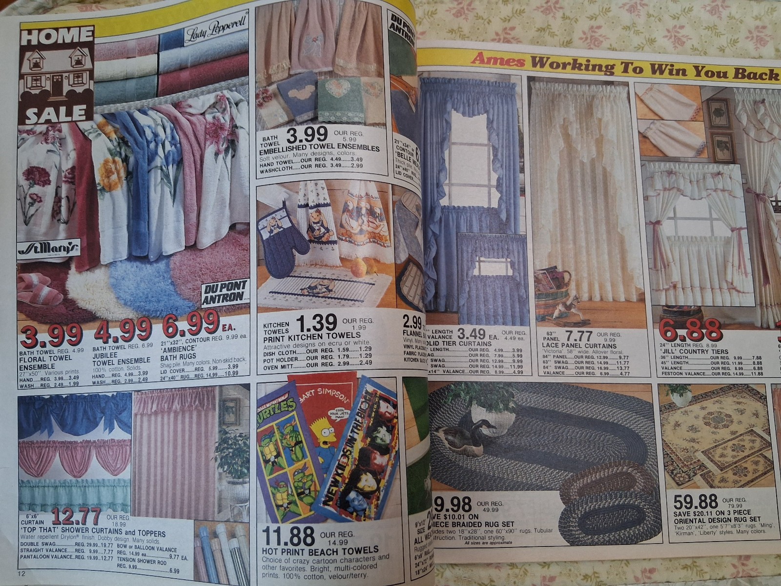 Vintage 1980s Ames Department Store Weekly Newspaper Flyer Ad Home Sale Brochure