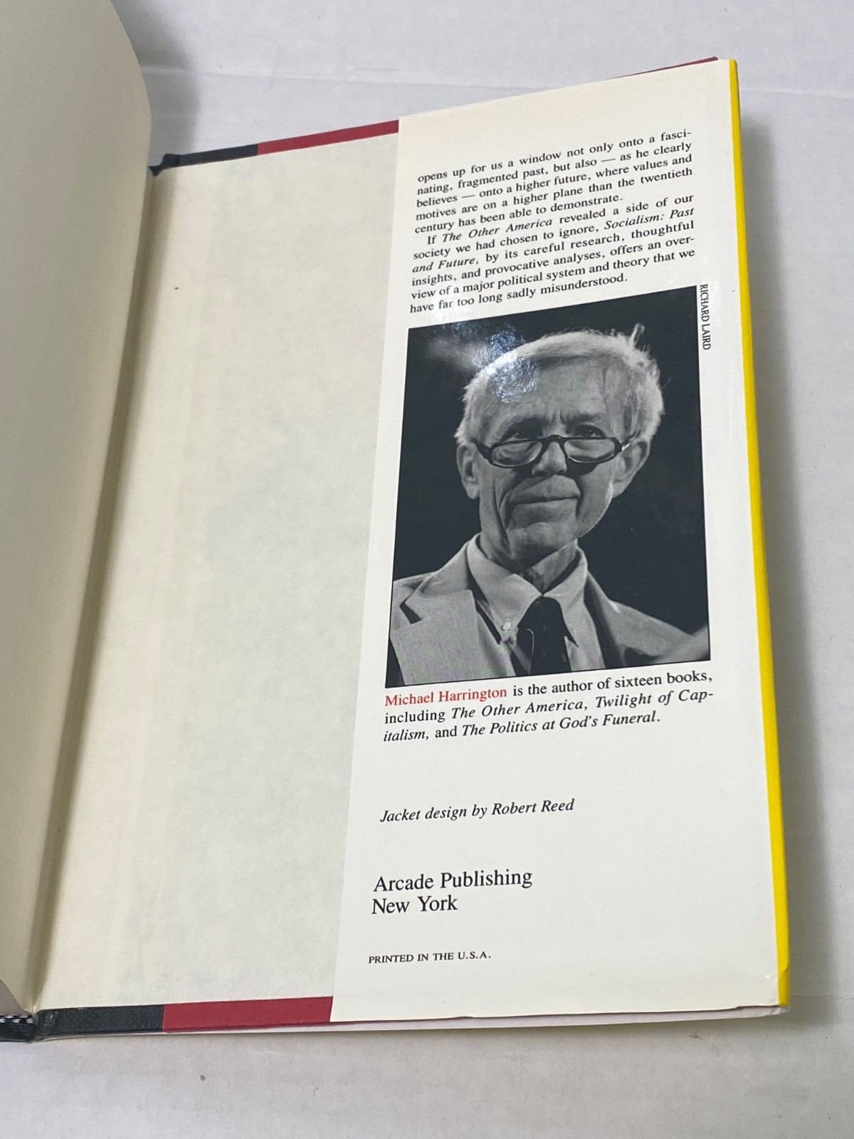 Socialism: Past and Future by Michael Harrington FIRST ED/FIRST PRT 1989 HJ/DJ