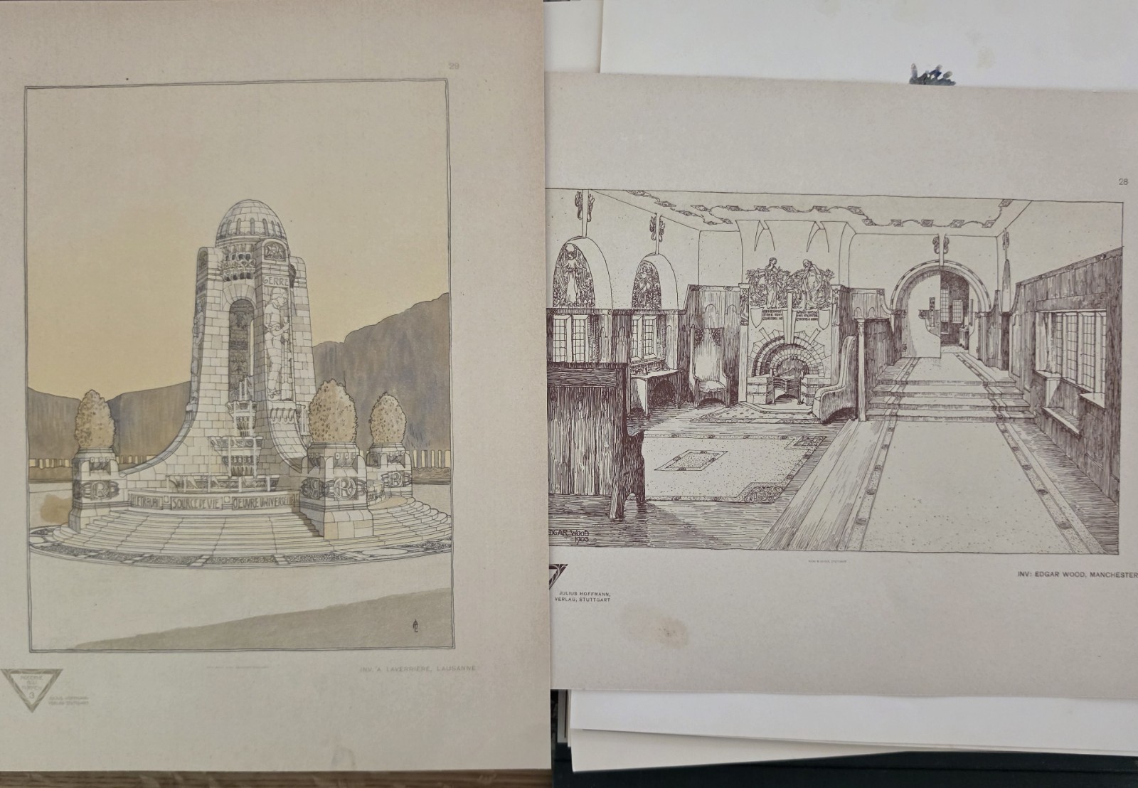 1904 Moderne Bauformen – M. J. Gradl – 84 Mostly Color Plates – Art Nouveau