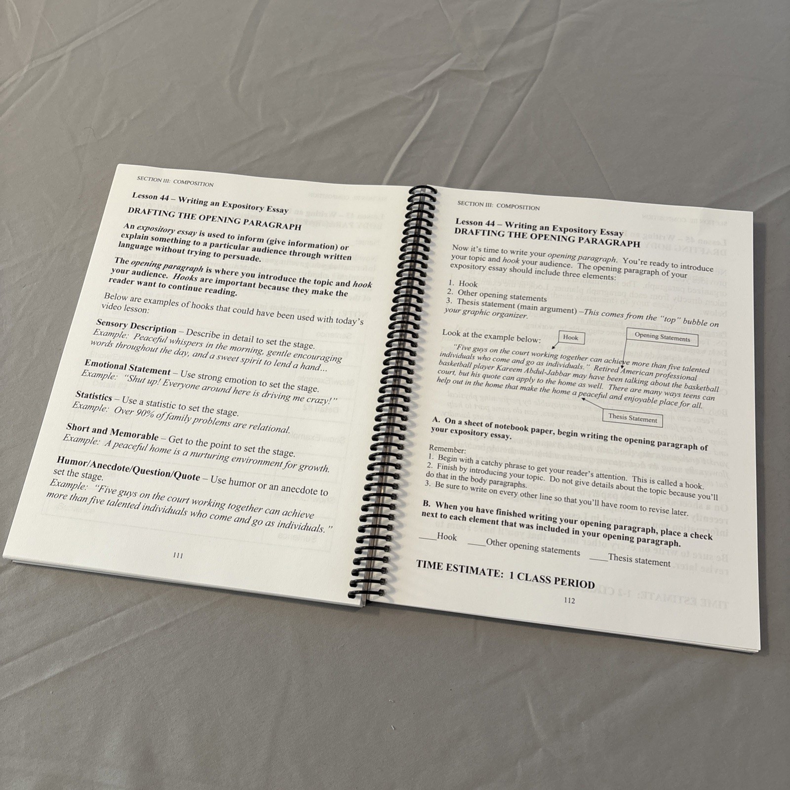 Essentials in Writing Level 8 2nd Edition EIW Student Book and Dvds Homeschool